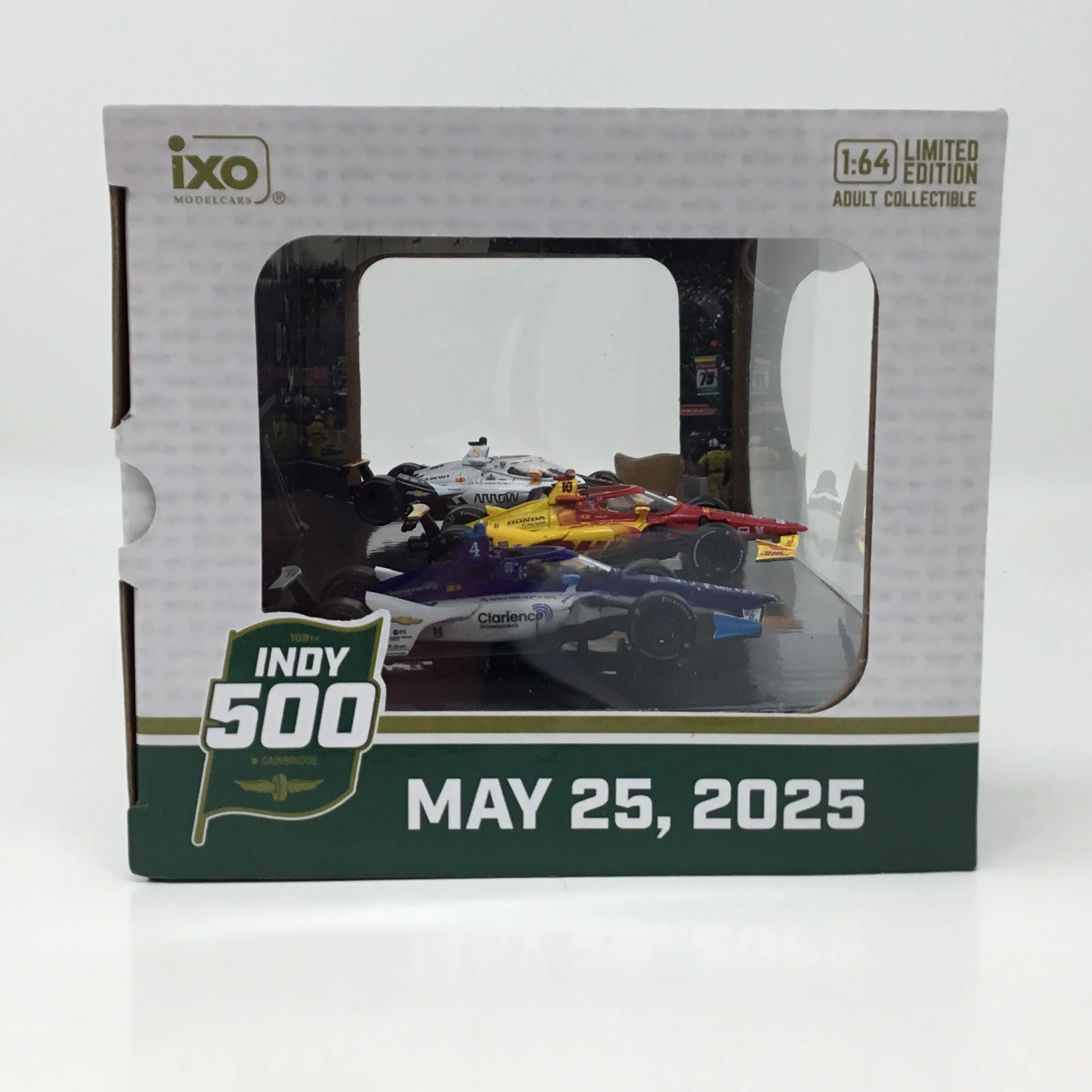 2025 Indianapolis 500 Podium (Alex Palou, David Malukas, Pato O'Ward) 1:64 Diecast 3 Car Set - Image 4