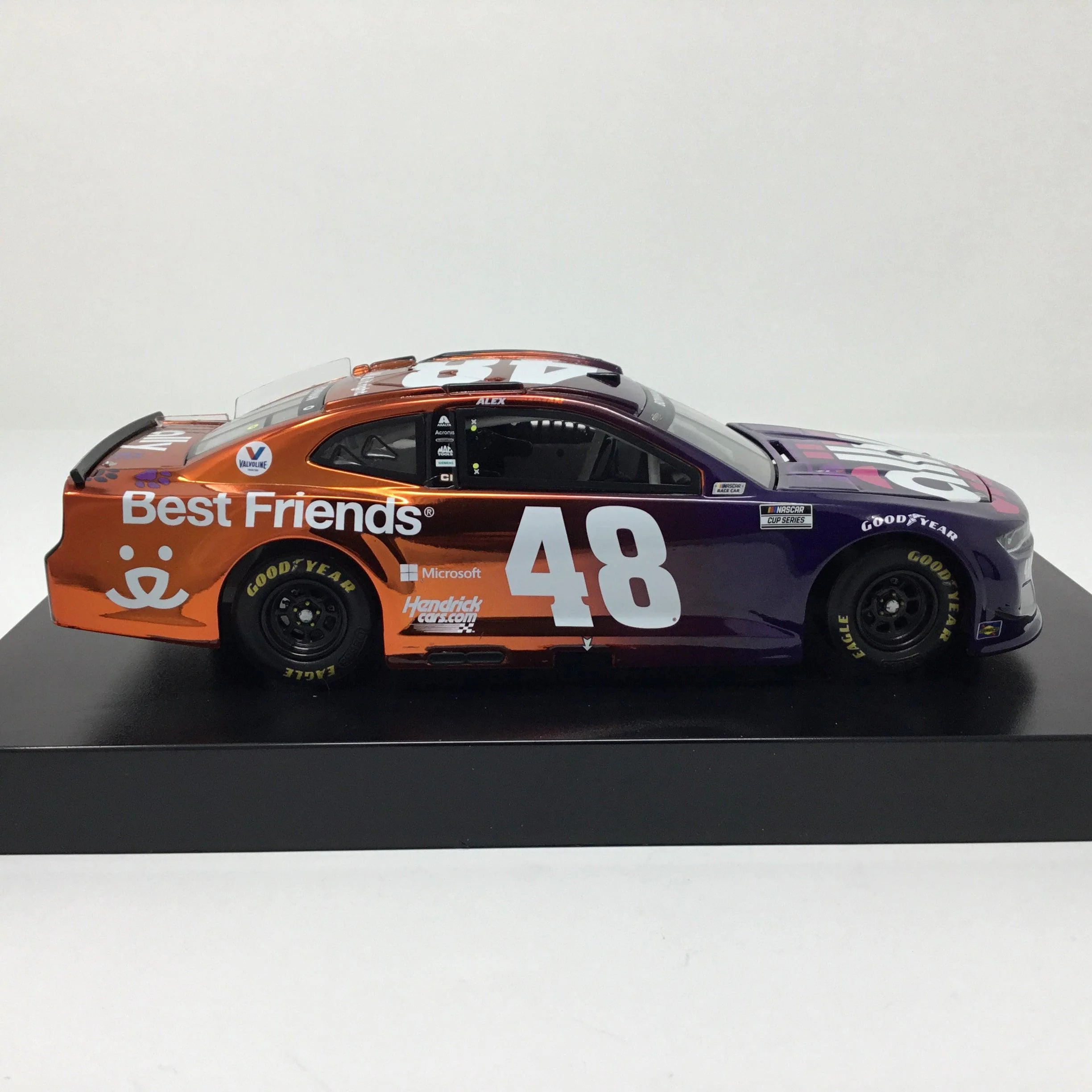 Alex Bowman 2021 Ally Best Friends Color Chrome 1:24 Diecast - Image 4