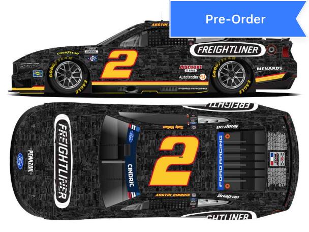 Austin Cindric 2026 Freightliner "Midnight" 1:64 Diecast *PREORDER*