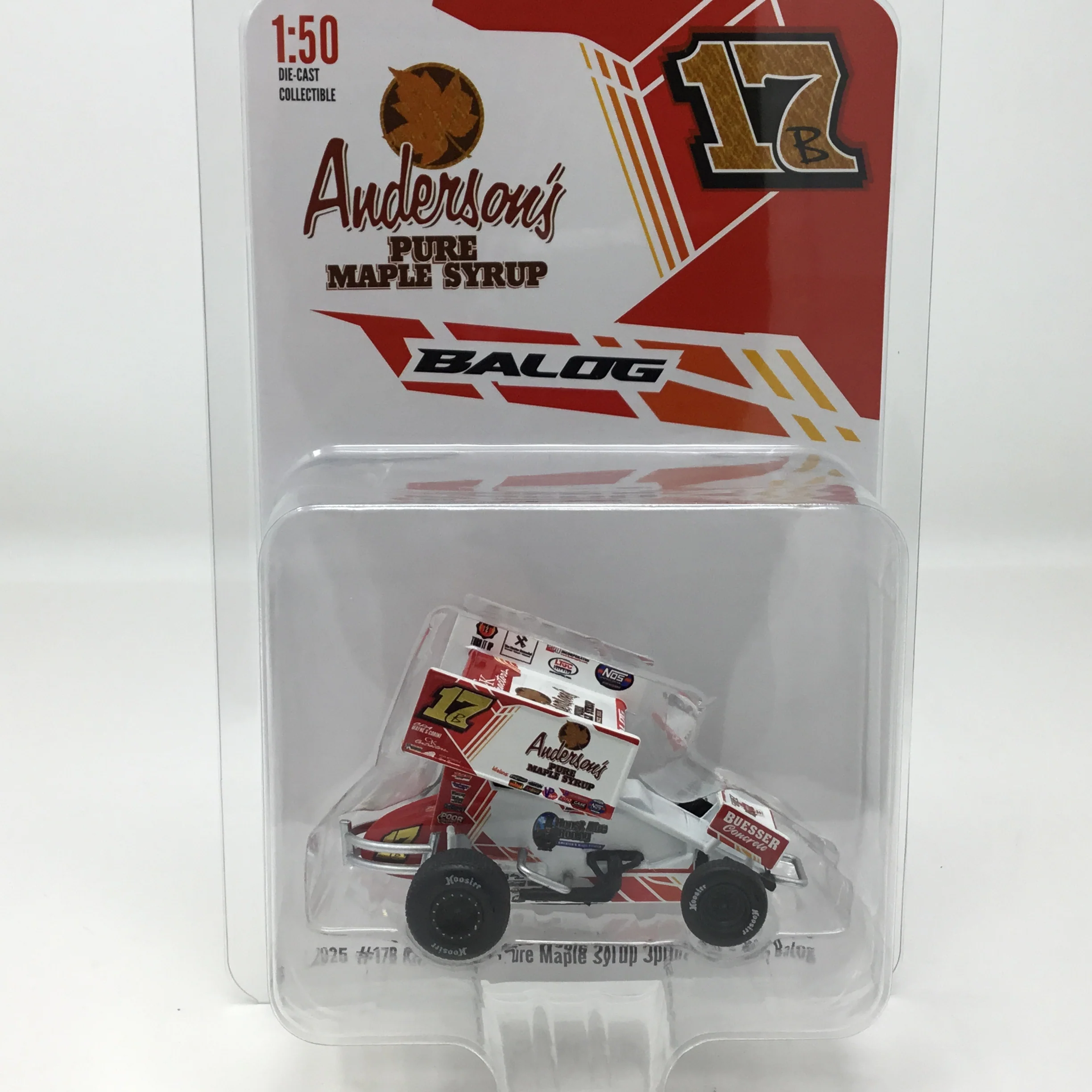 Bill Balog 2025 Anderson's Pure Maple Syrup Sprint Car 1:50 Diecast - Image 2