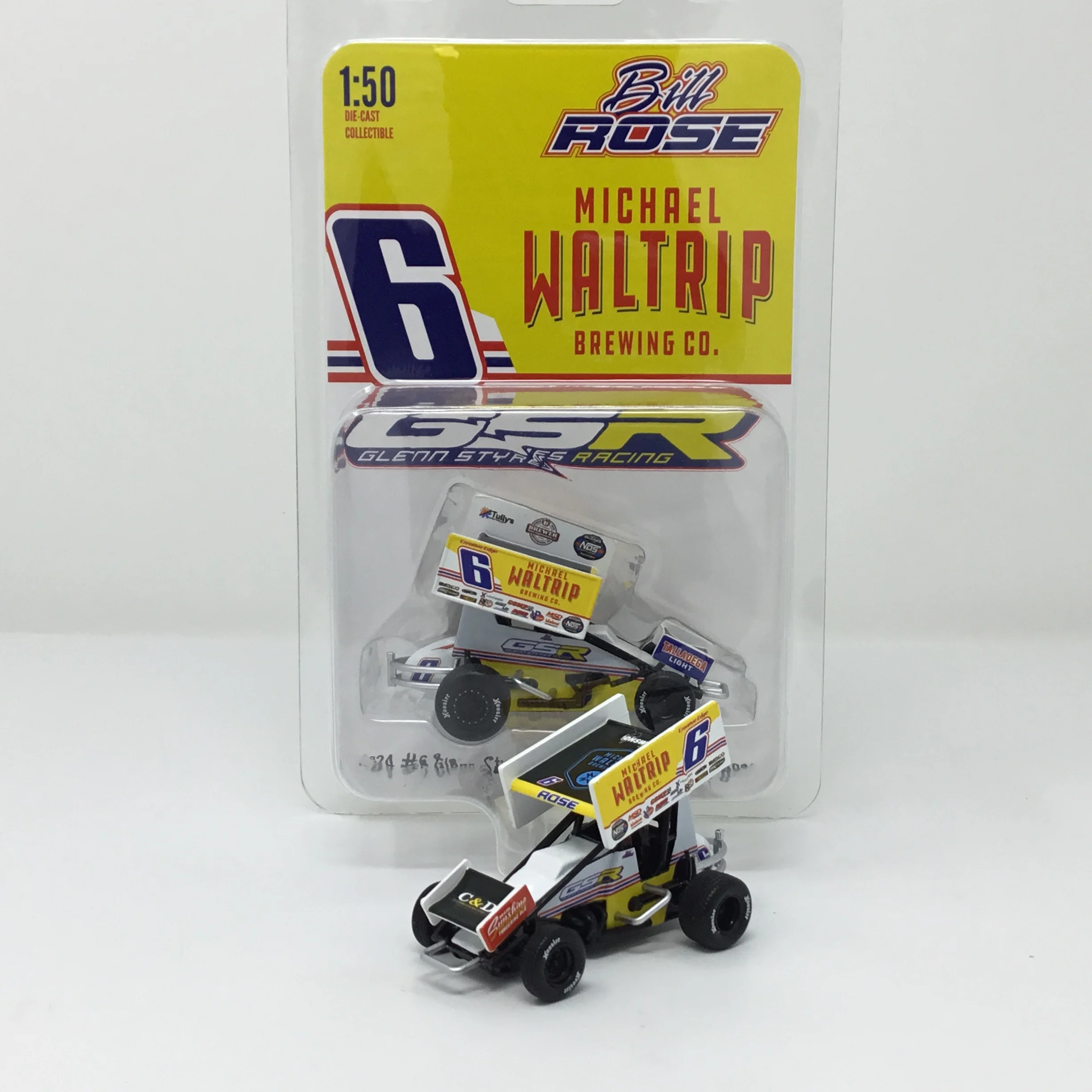 Bill Rose 2024 Michael Waltrip Brewing Co. GSR Sprint Car 1:50 Diecast