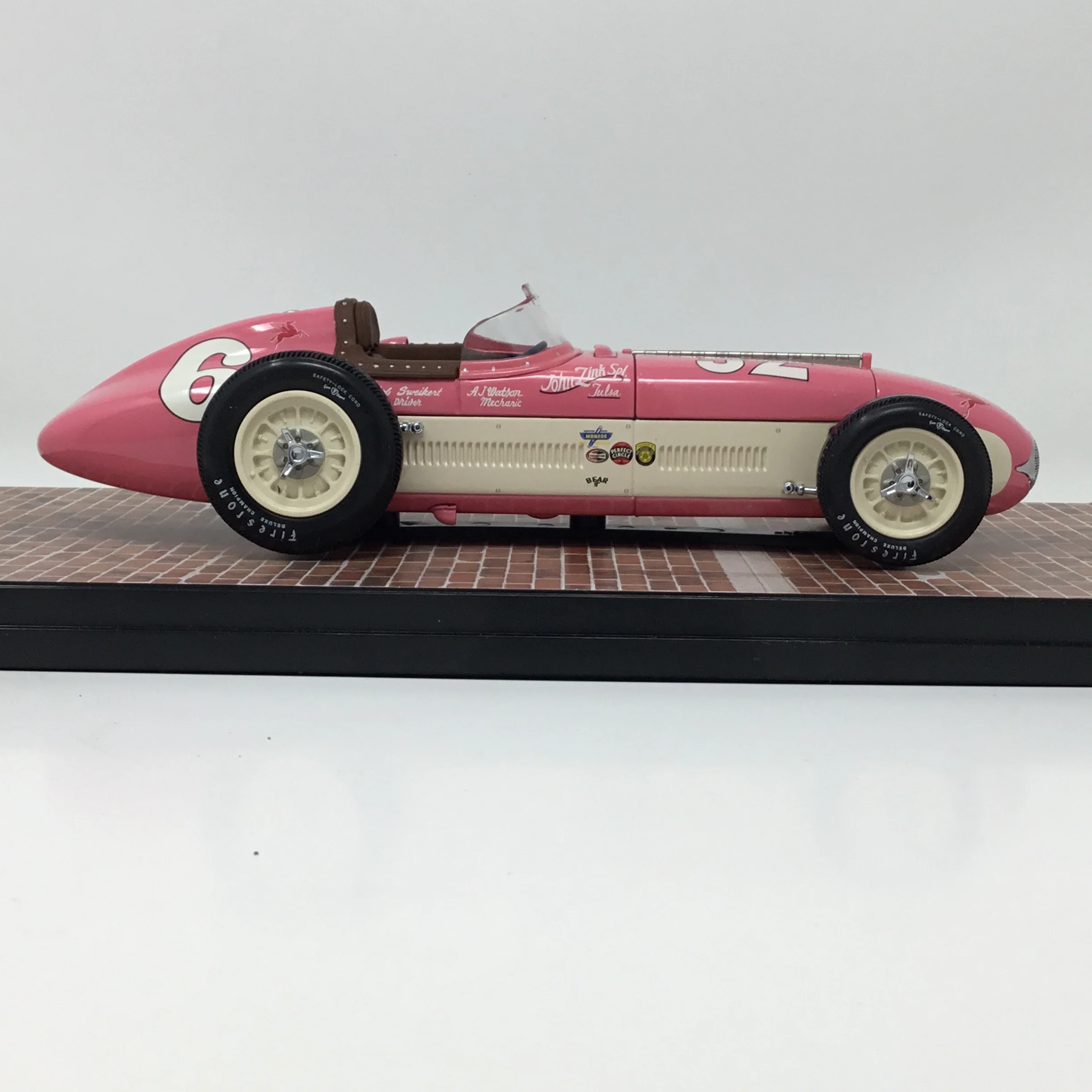 Bob Sweikert 1955 Carousel 1 Kurtis Kraft Roadster Indianapolis 500 Winner John Zink Special 1:18 Diecast #4501 - Image 4