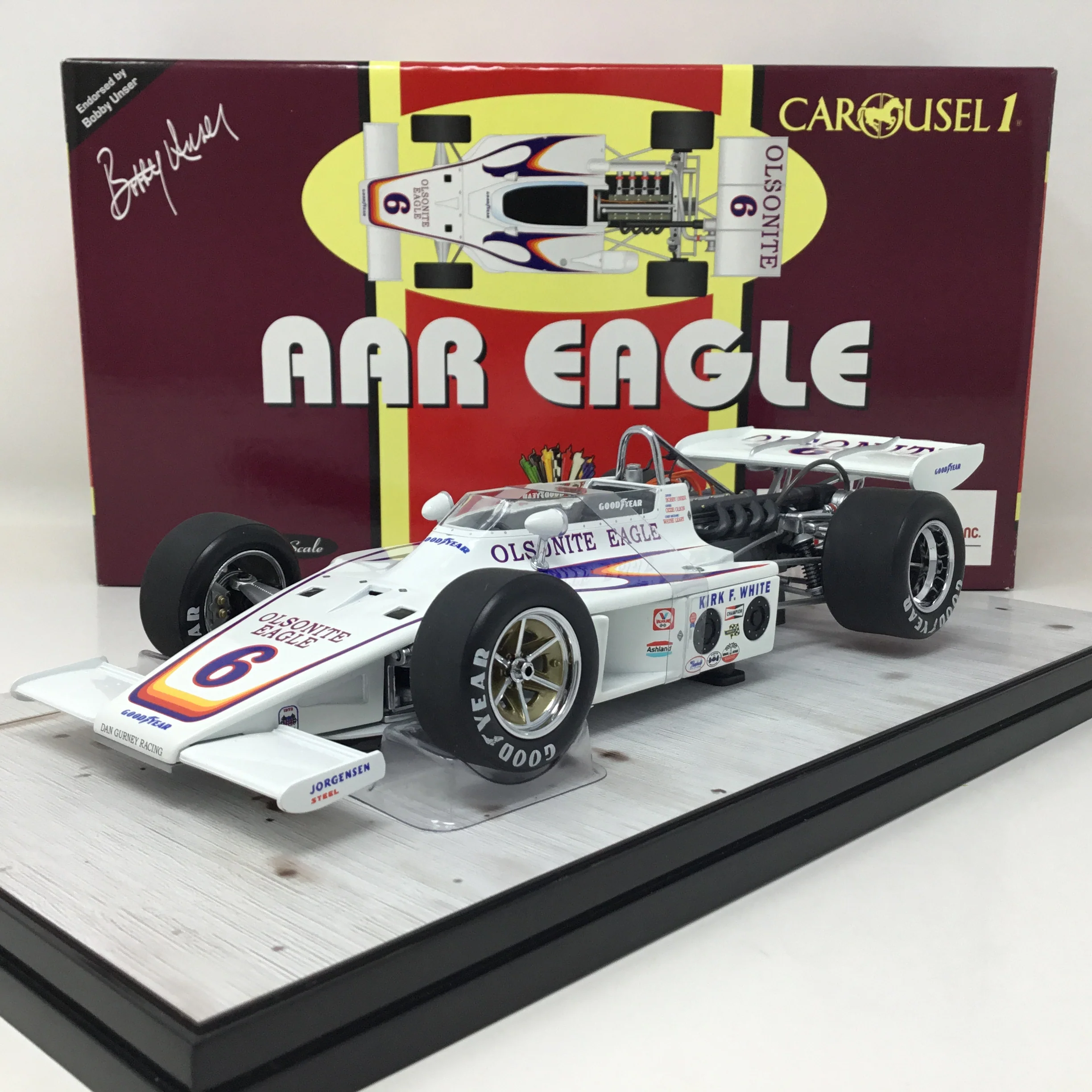 Bobby Unser 1972 Carousel 1 Olsonite Eagle Indianapolis 500 Pole 1:18 Diecast #4706