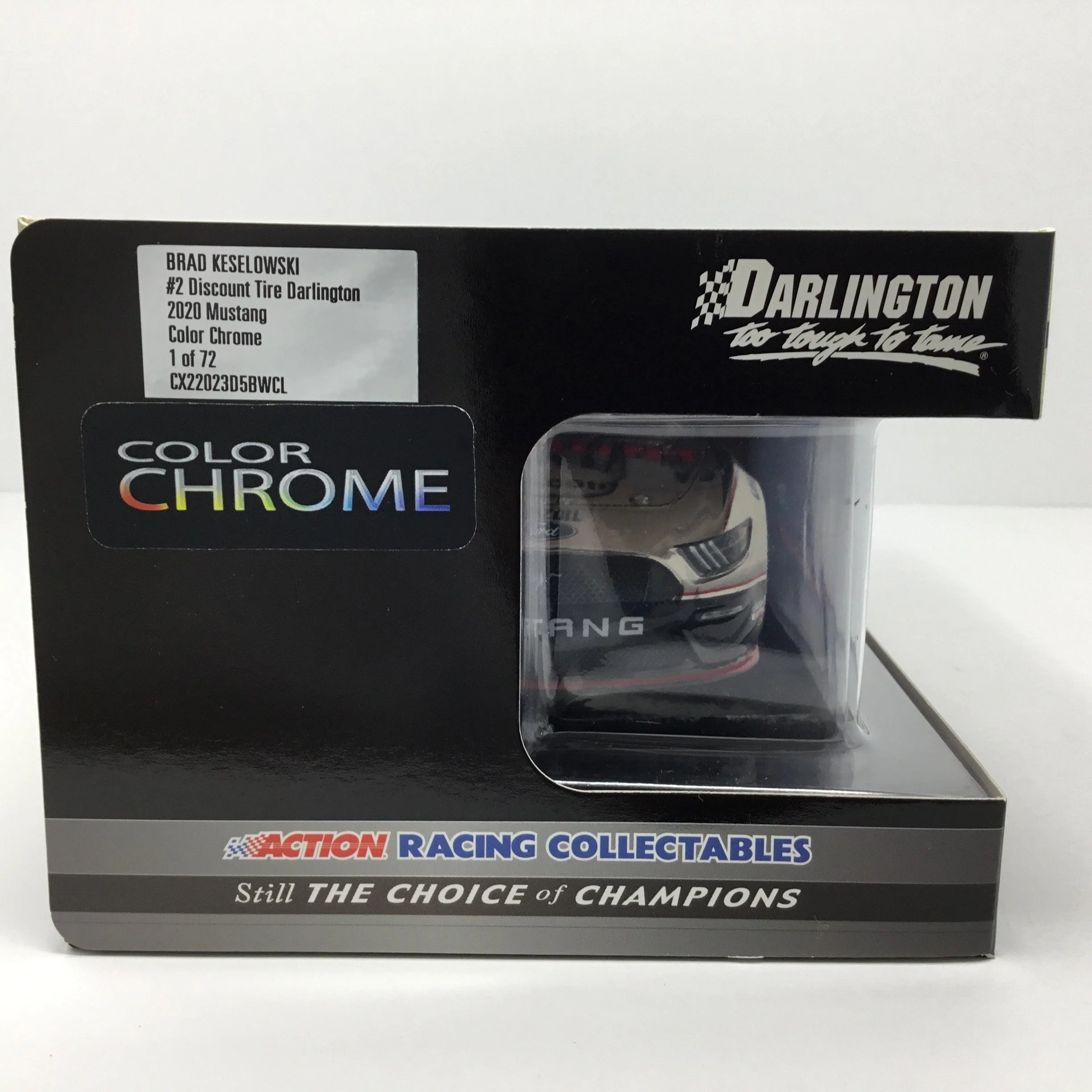 Brad Keselowski 2020 Discount Tire Darlington Throwback Color Chrome 1:24 Diecast - Image 6