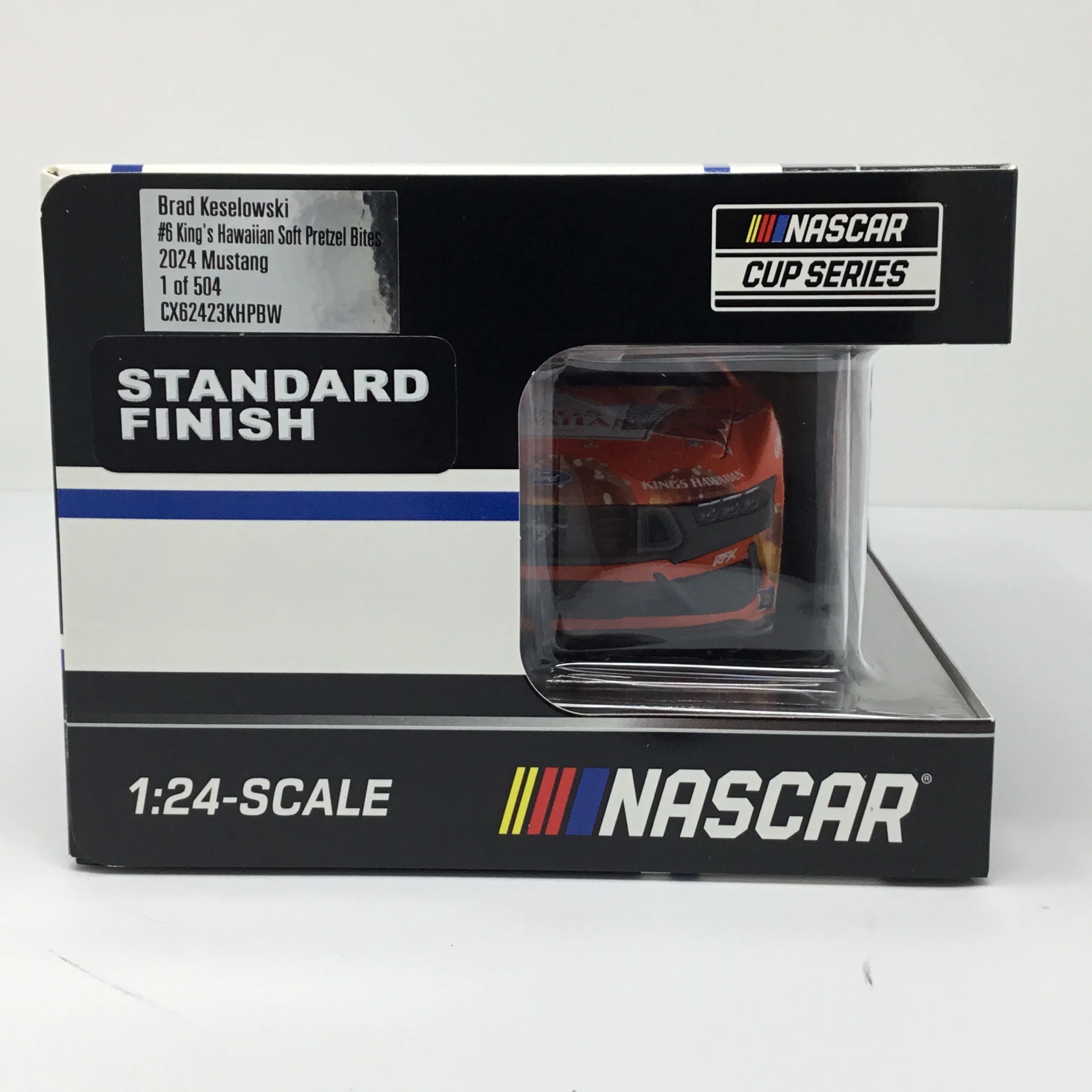Brad Keselowski 2024 King's Hawaiian Soft Pretzel Bites Foil Number 1:24 Diecast - Image 6