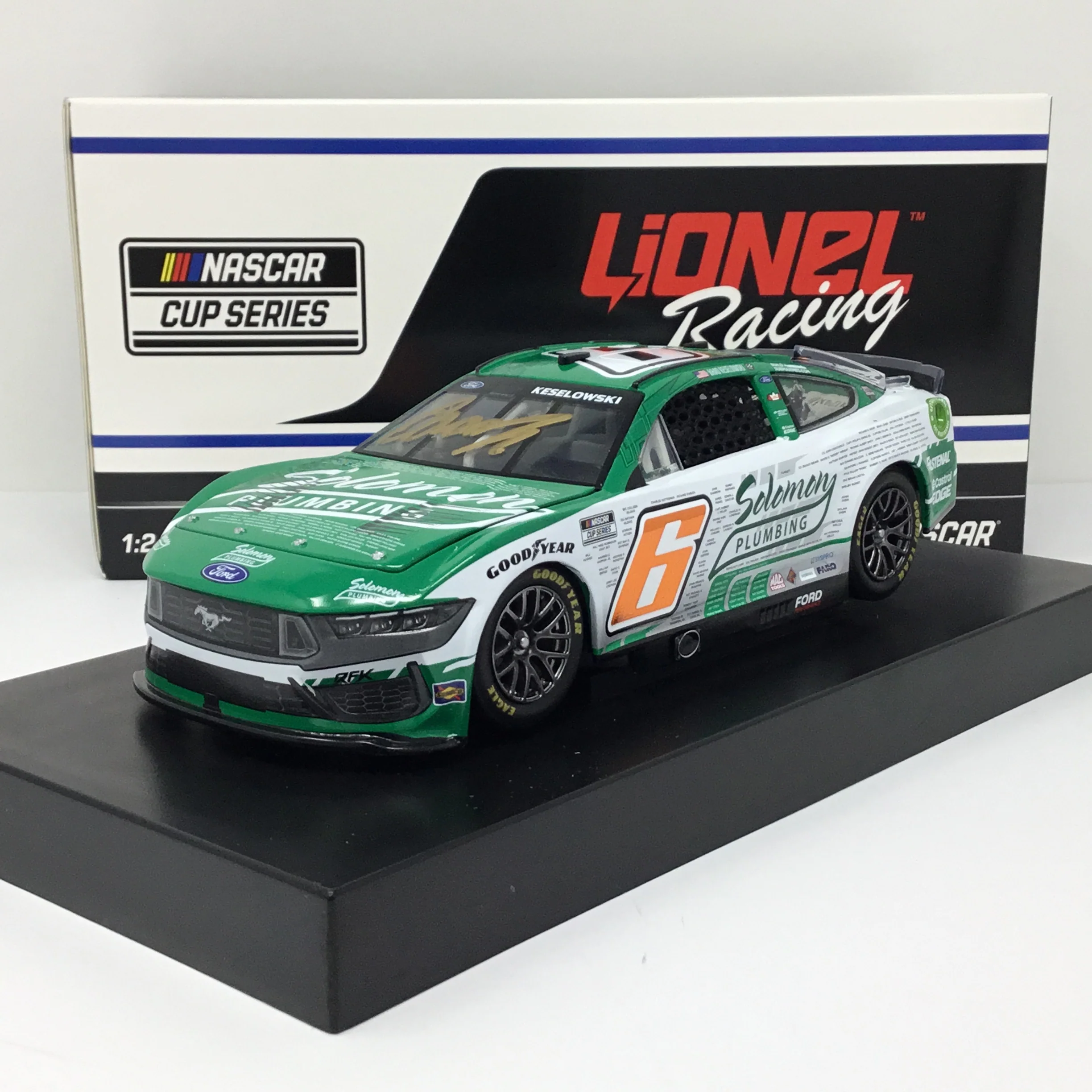 Brad Keselowski 2024 Solomon Plumbing Salute To Veterans Foil Number 1:24 Autographed Diecast
