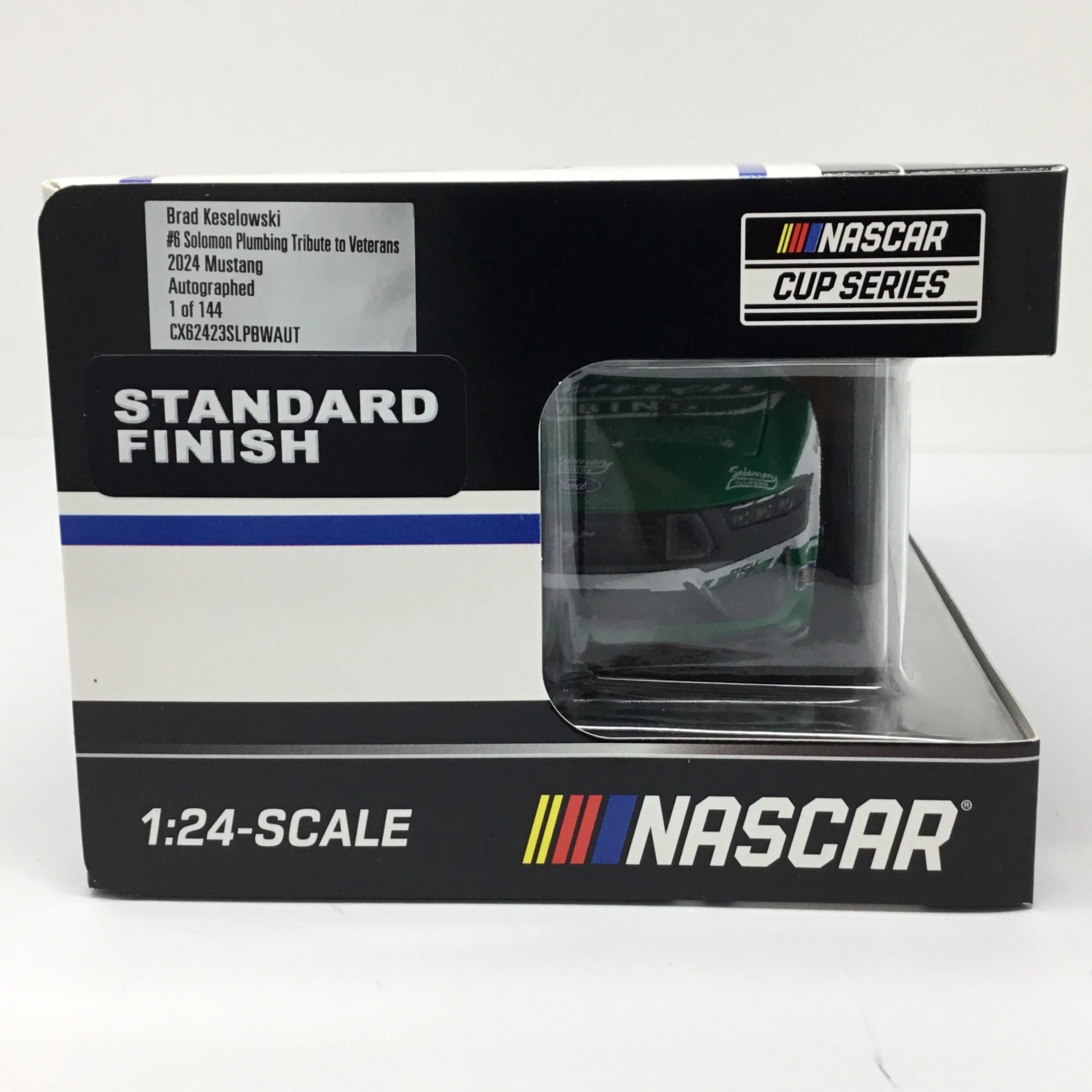 Brad Keselowski 2024 Solomon Plumbing Salute To Veterans Foil Number 1:24 Autographed Diecast - Image 6