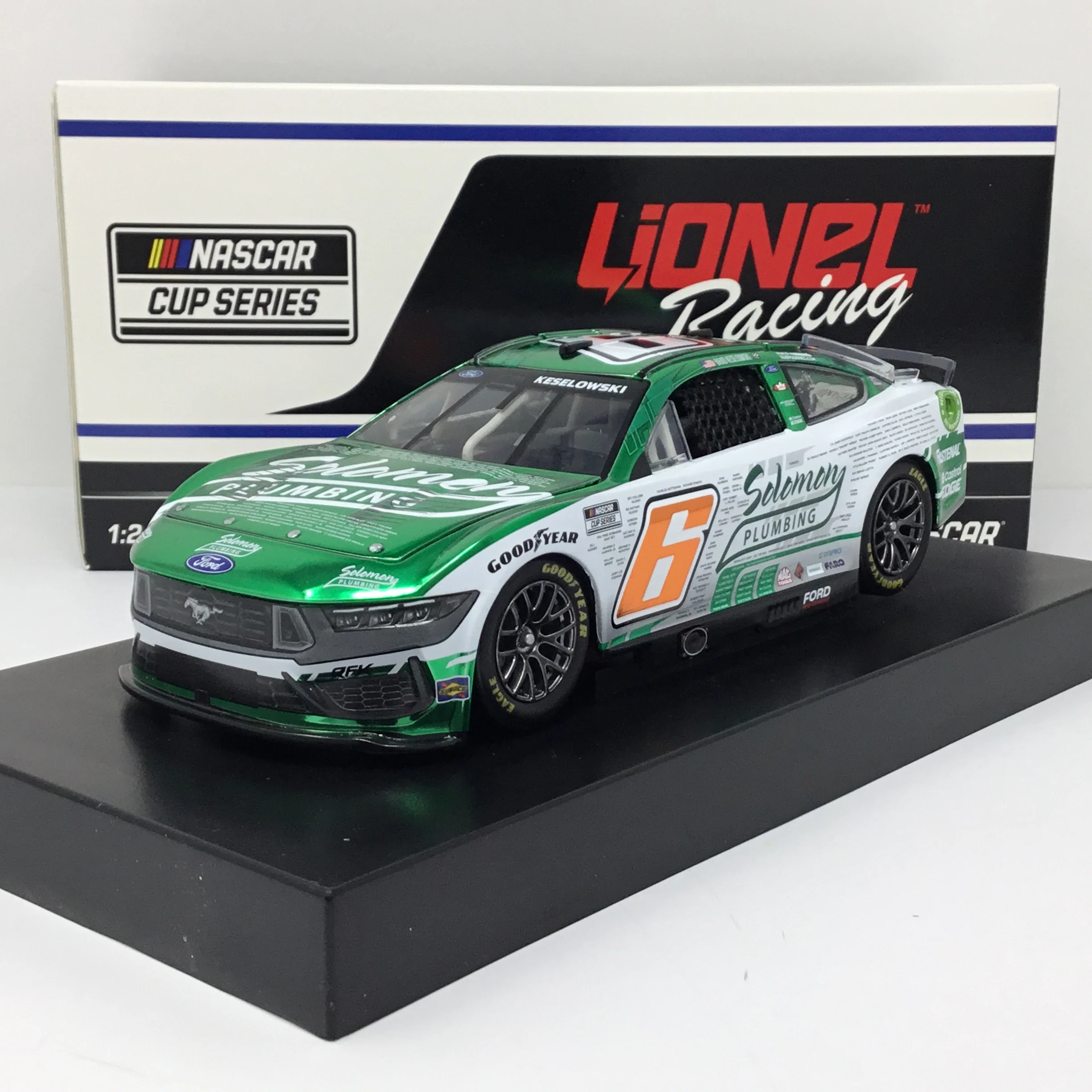 Brad Keselowski 2024 Solomon Plumbing Salute To Veterans Foil Number 1:24 Color Chrome Diecast