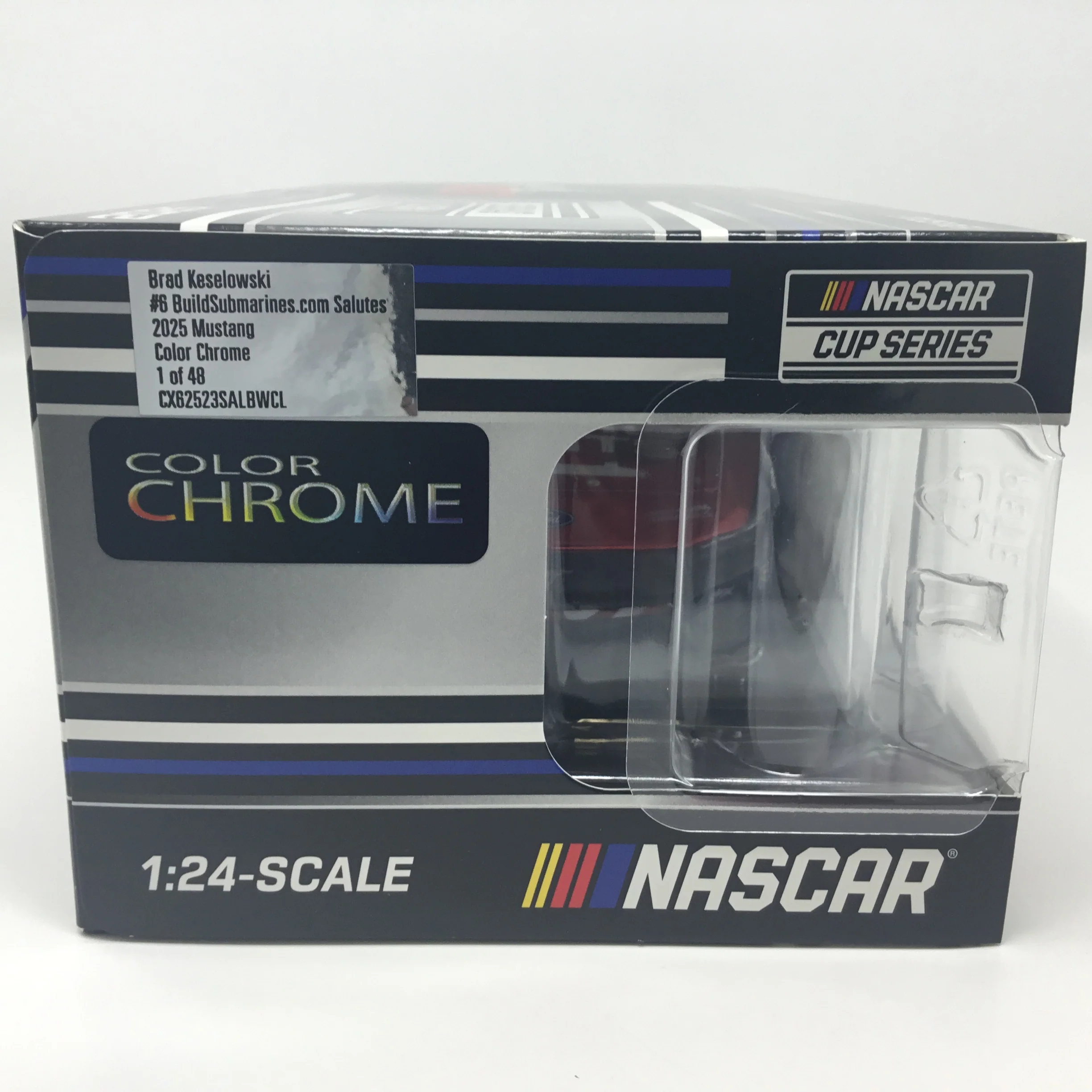 Brad Keselowski 2025 Buildsubmarines.com Salutes Foil Number Color Chrome 1:24 Diecast - Image 6