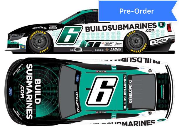 Brad Keselowski 2025 Buildsubmarines / Tribute to Veterans 1:64 Diecast *PREORDER*