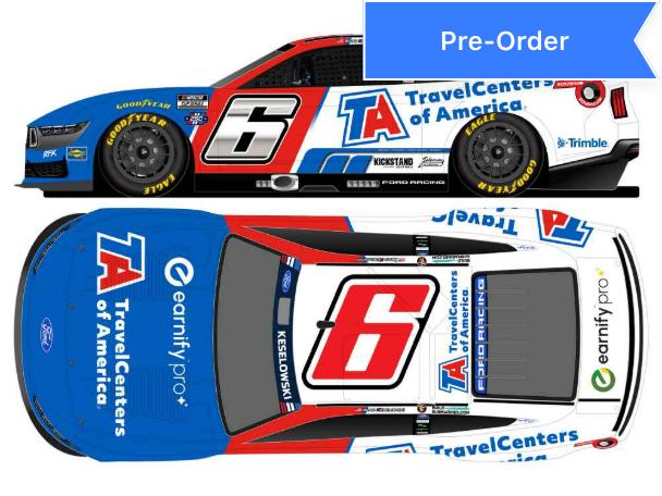 Brad Keselowski 2026 TravelCenters of America Foil Number 1:24 Diecast *PREORDER*