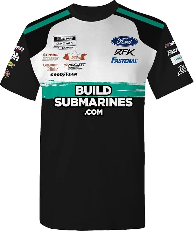 Brad Keselowski Buildsubmarines.com Sublimated Uniform Pit Crew T-Shirt - Image 2