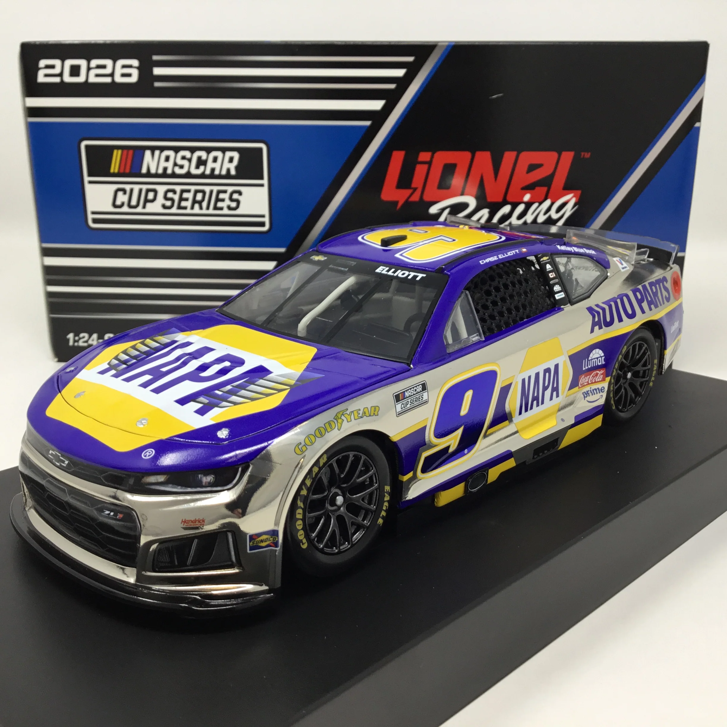 Chase Elliott 2026 NAPA Auto Parts Foil Number Color Chrome 1:24 Diecast