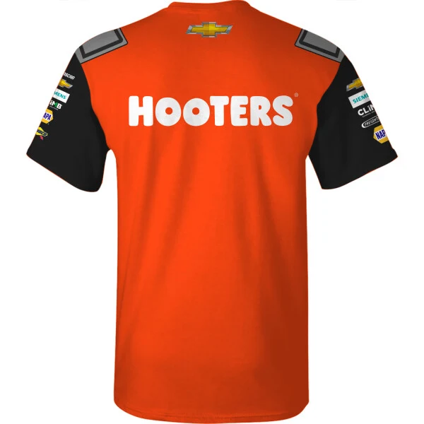 Chase Elliott Hooters Sublimated Uniform Pit Crew T-Shirt - Image 3
