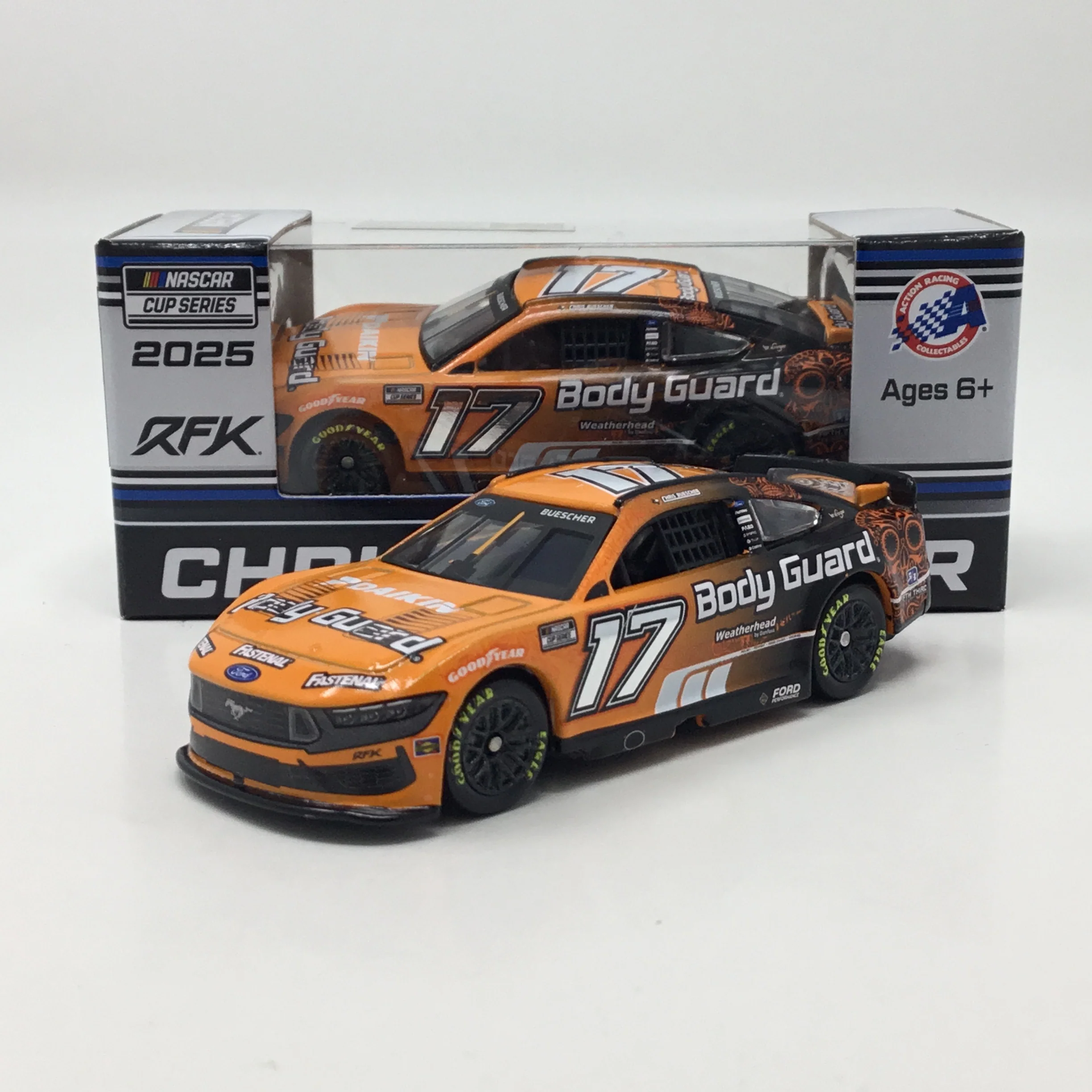 Chris Buescher 2025 Body Guard Mexico Foil Number 1:64 Diecast