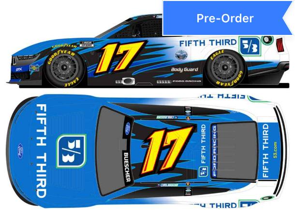 Chris Buescher 2026 Fifth Third Bank Throwback 1:64 Diecast *PREORDER*