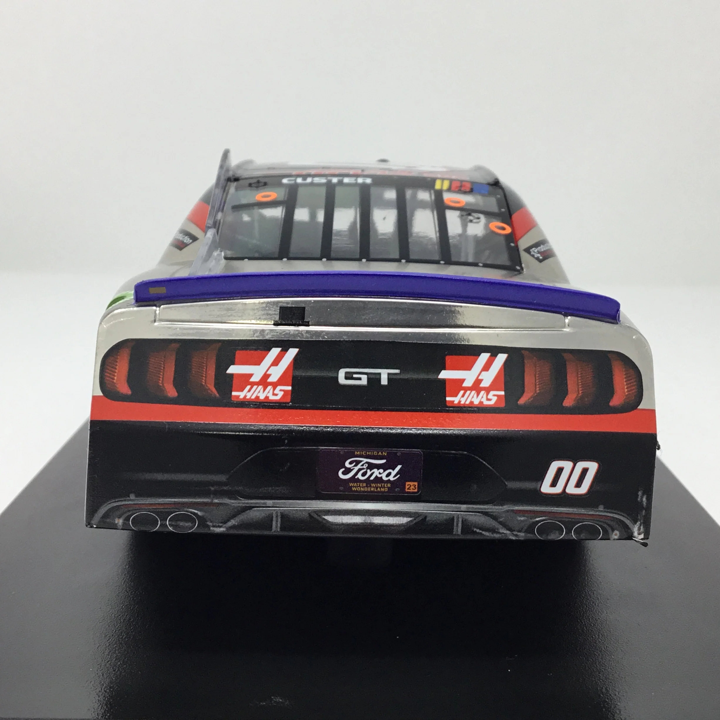 Cole Custer 2023 Haas Automation Phoenix Raced Win Foil Number 1:24 Color Chrome Diecast - Image 5
