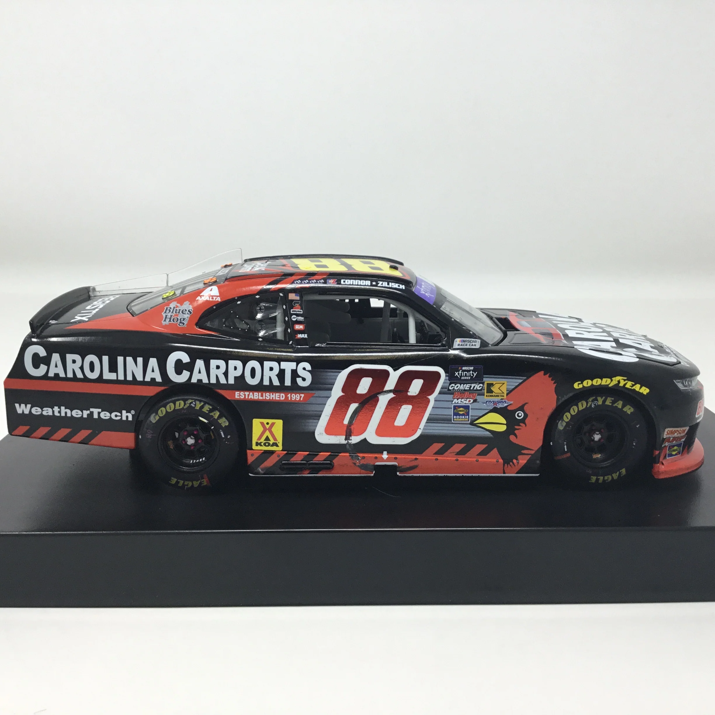 Connor Zilisch 2025 Carolina Carports Dover Race Win Autographed 1:24 Diecast - Image 4