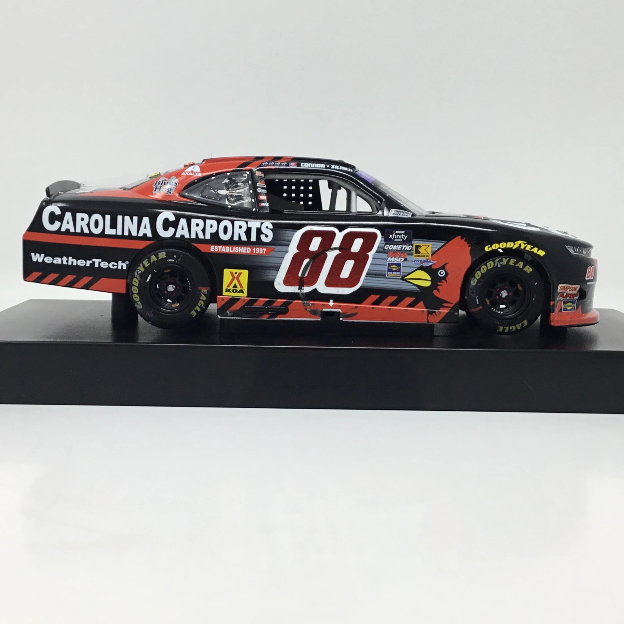 Connor Zilisch 2025 Carolina Carports Dover Race Win Foil Number 1:24 Diecast - Image 5