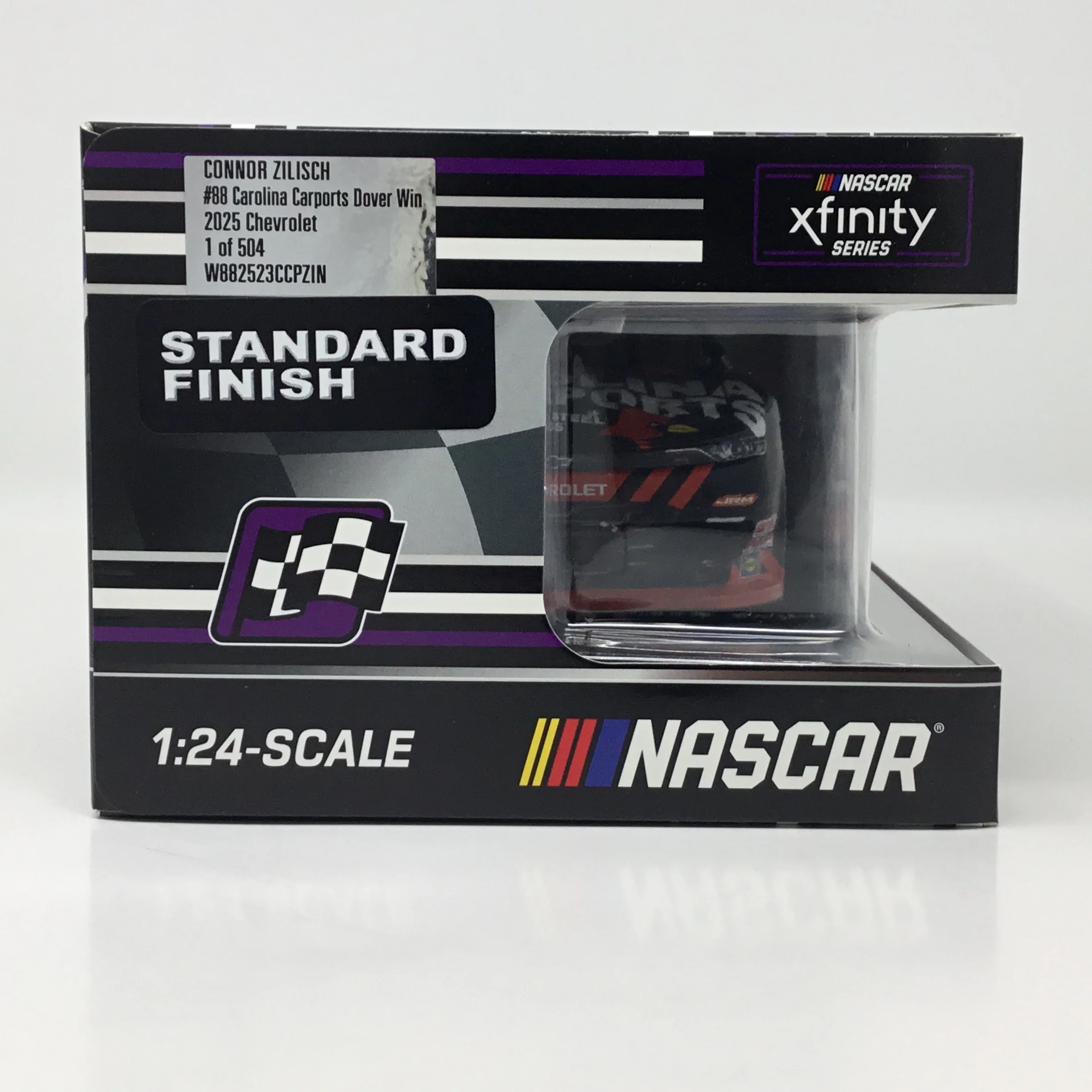 Connor Zilisch 2025 Carolina Carports Dover Race Win Foil Number 1:24 Diecast - Image 7