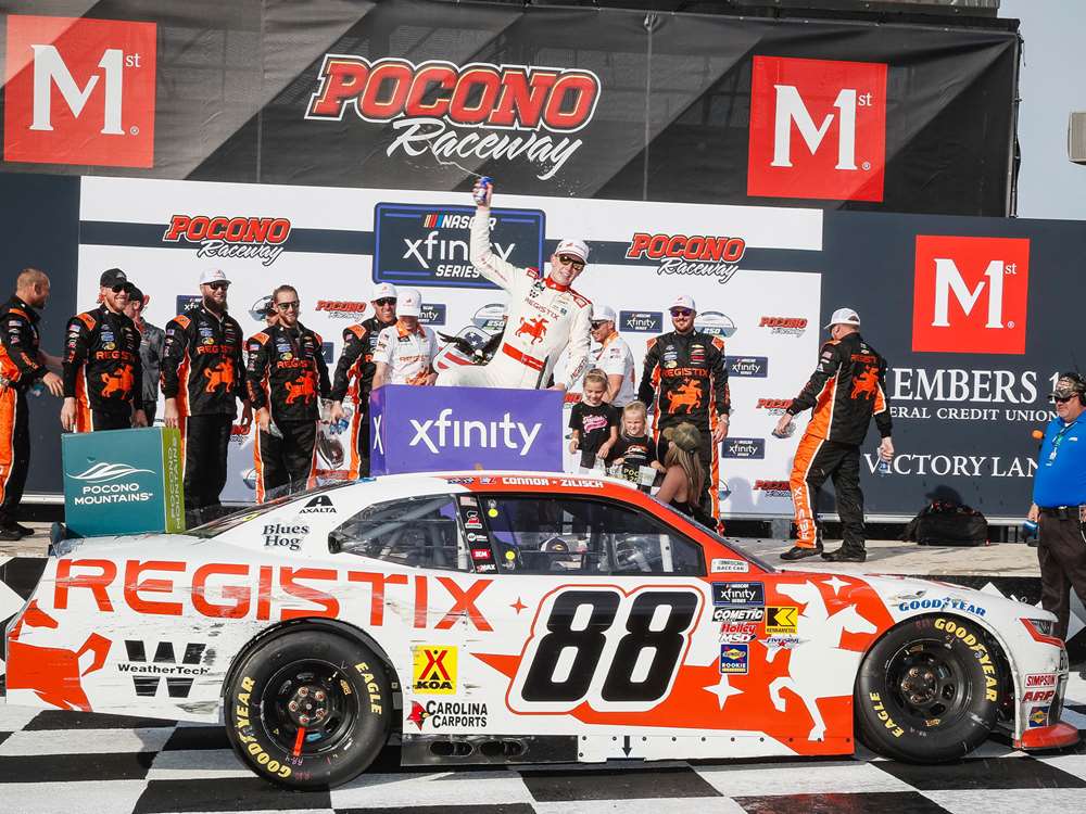 Connor Zilisch 2025 Registix Pocono Race Win 1:24 Foil Number Diecast - Image 8