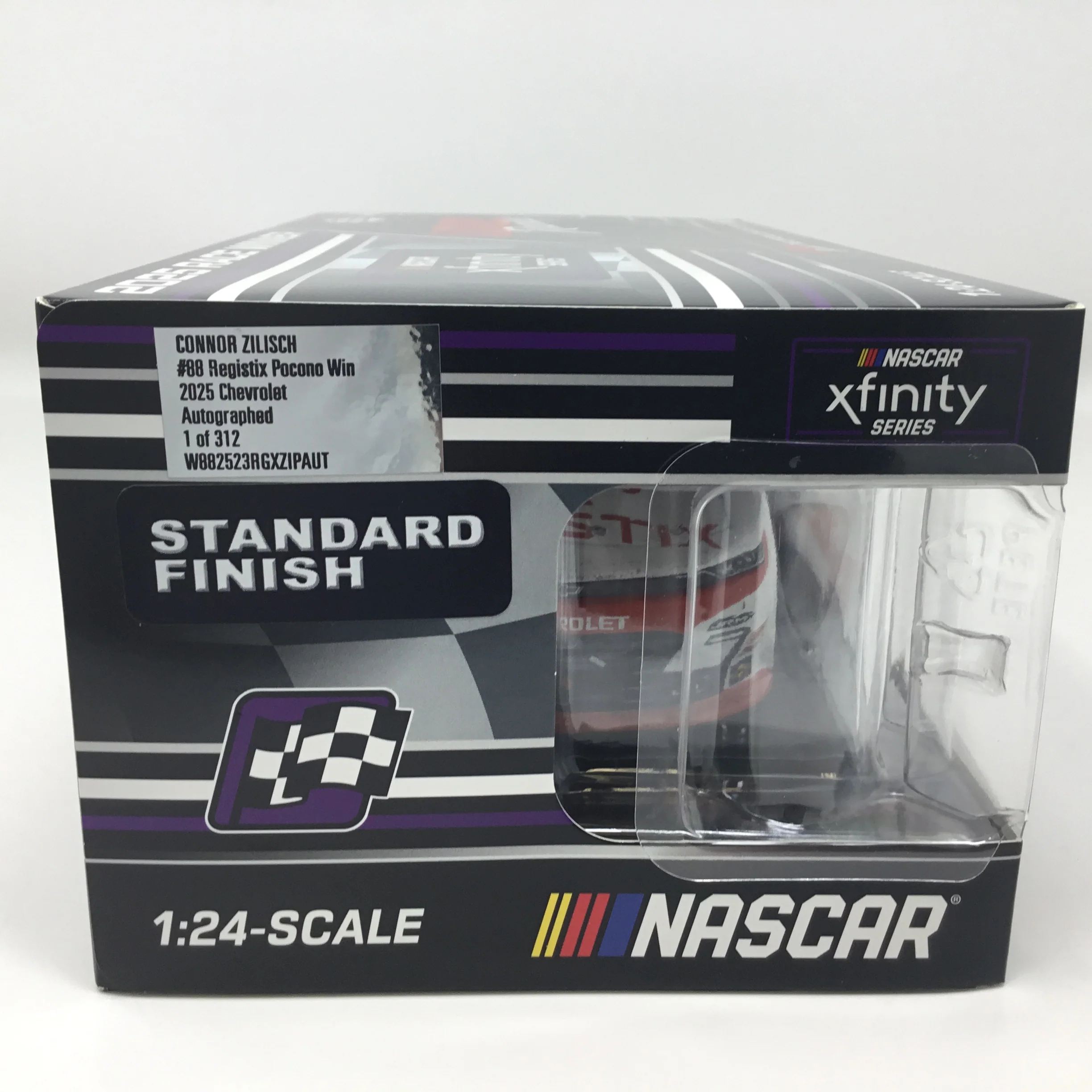 Connor Zilisch 2025 Registix Pocono Race Win Autographed 1:24 Diecast - Image 6