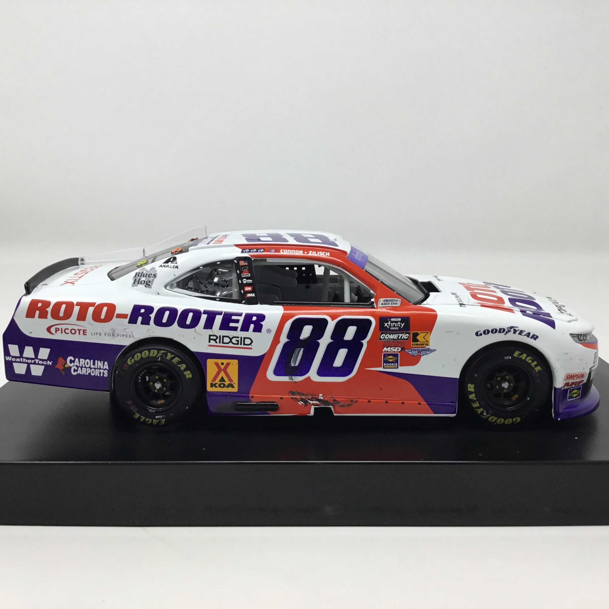 Connor Zilisch 2025 Roto-Rooter Sonoma Race Win Foil Number 1:24 Diecast - Image 5