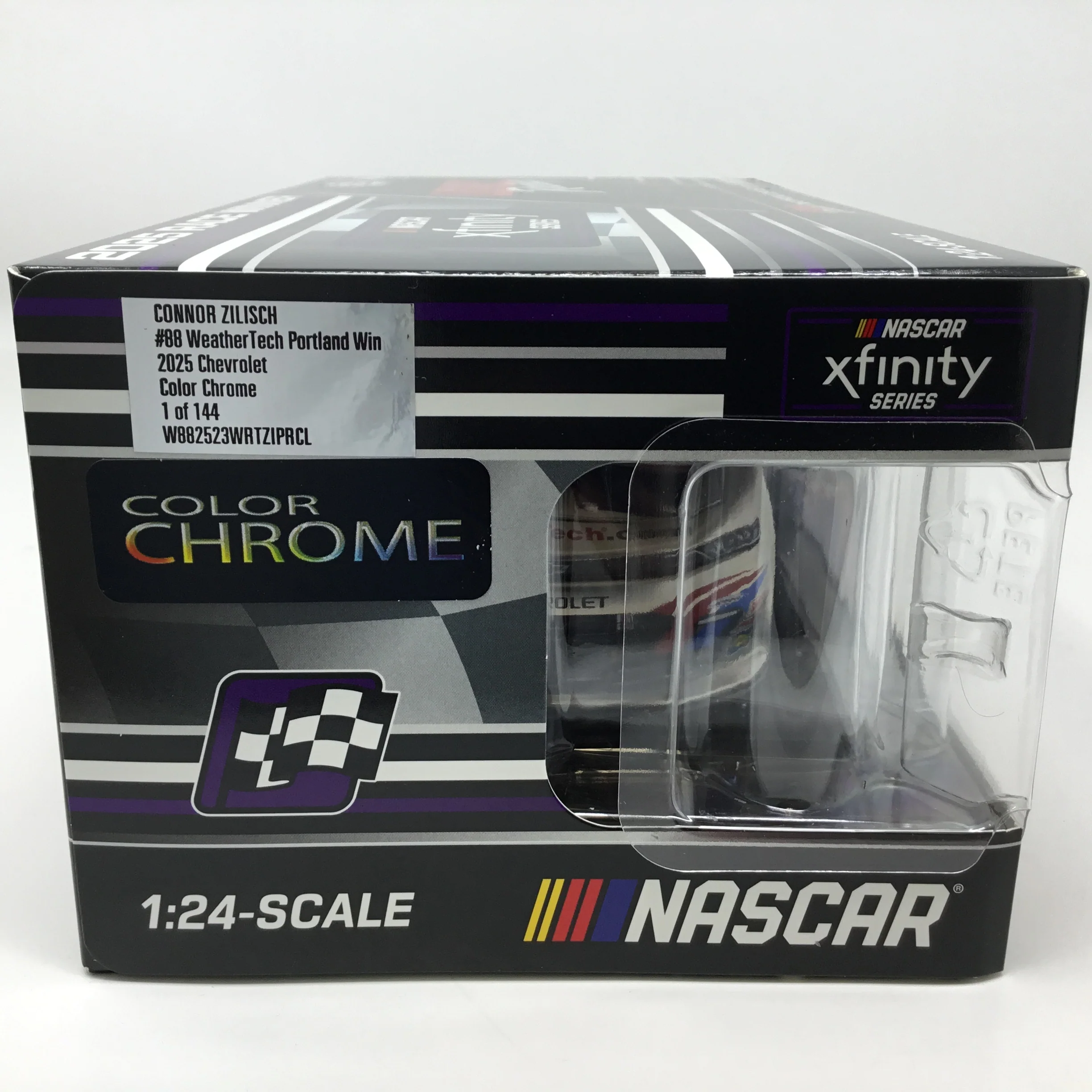 Connor Zilisch 2025 WeatherTech Portland Race Win Foil Number Color Chrome 1:24 Diecast - Image 6