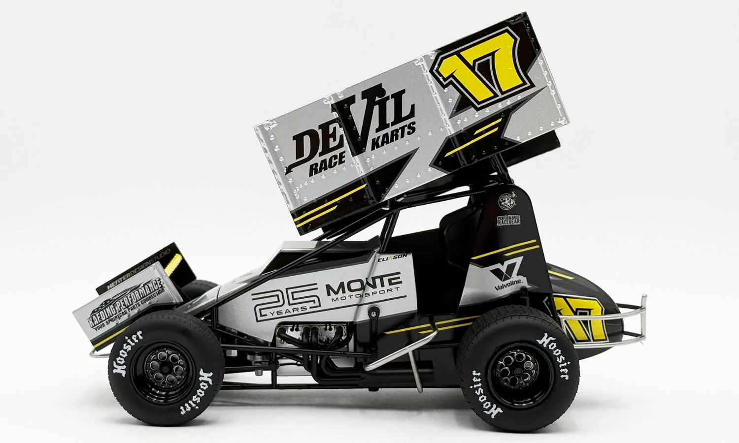 Cory Eliason 2025 Monte Motorsports Sprint Car 1:18 Diecast - Image 3