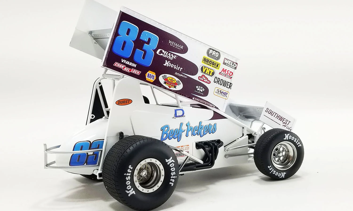 Danny Lasoski #83 Beef Packers Outlaw Legends Sprint Car 1:18 Diecast - Image 2