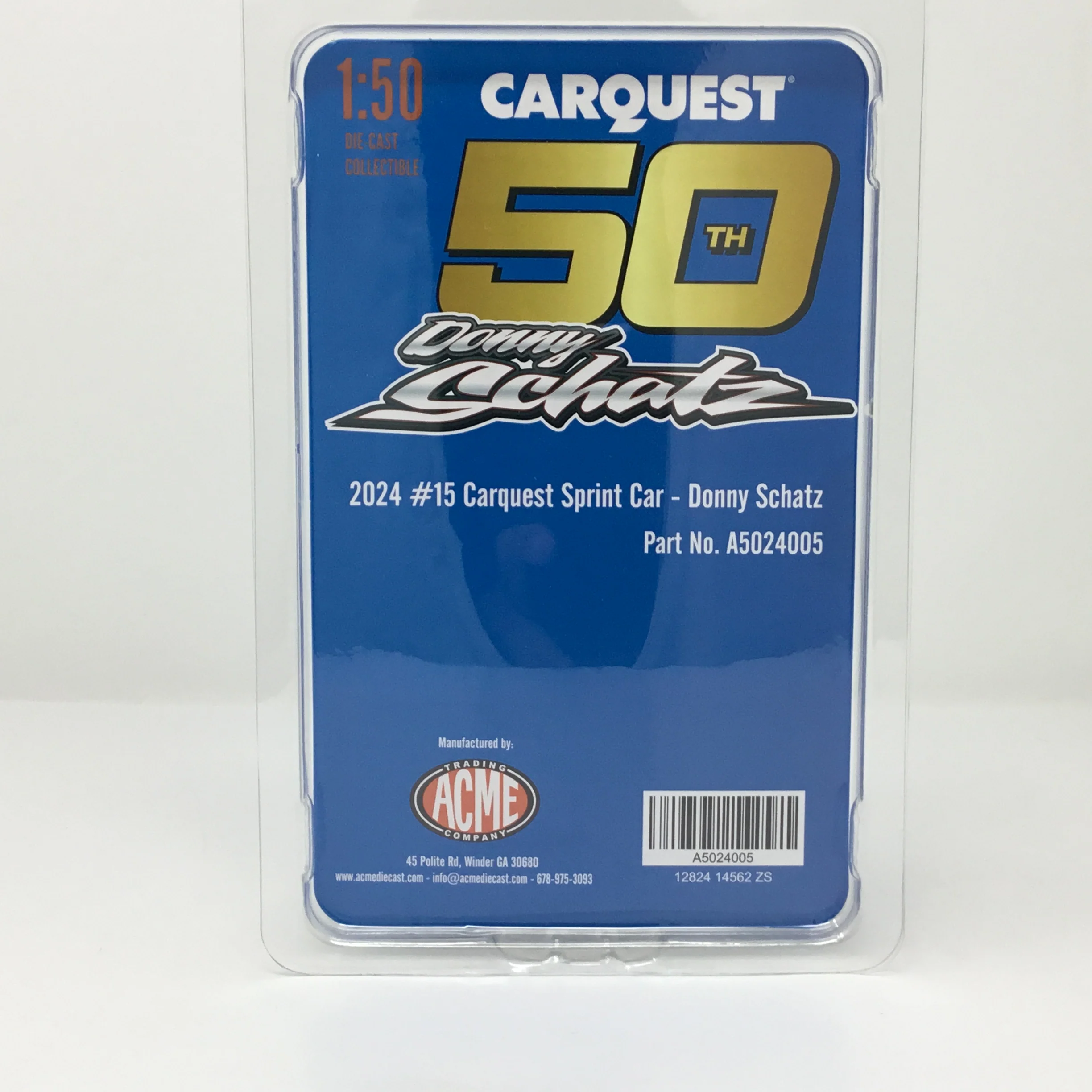 Donny Schatz 2024 Carquest 50th Sprint Car 1:50 Diecast - Image 2