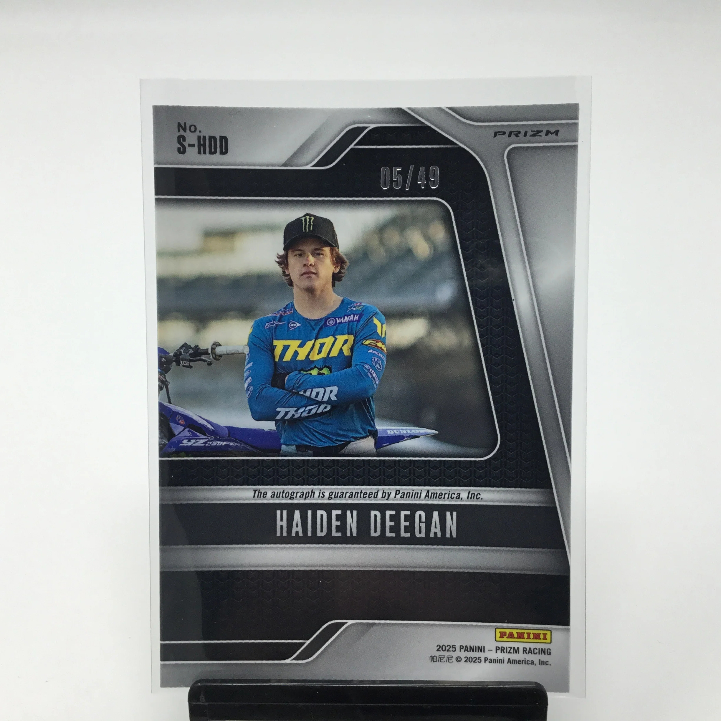 Haiden Deegan 2025 Panini Prizm Scripts Autographed Card 05/49 - Image 2