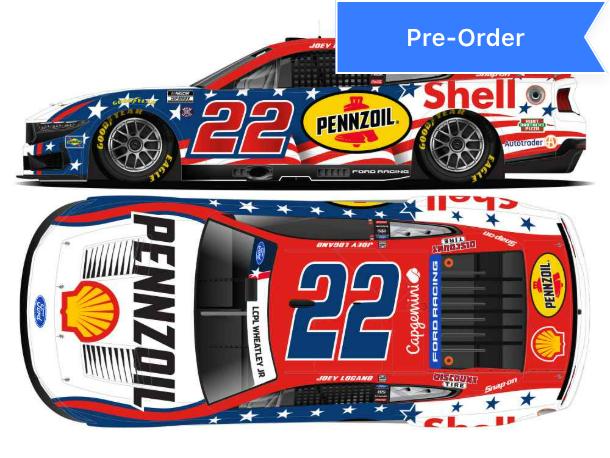 Joey Logano 2026 Shell-Pennzoil Stars and Stripes Foil Number 1:64 Diecast *PREORDER*