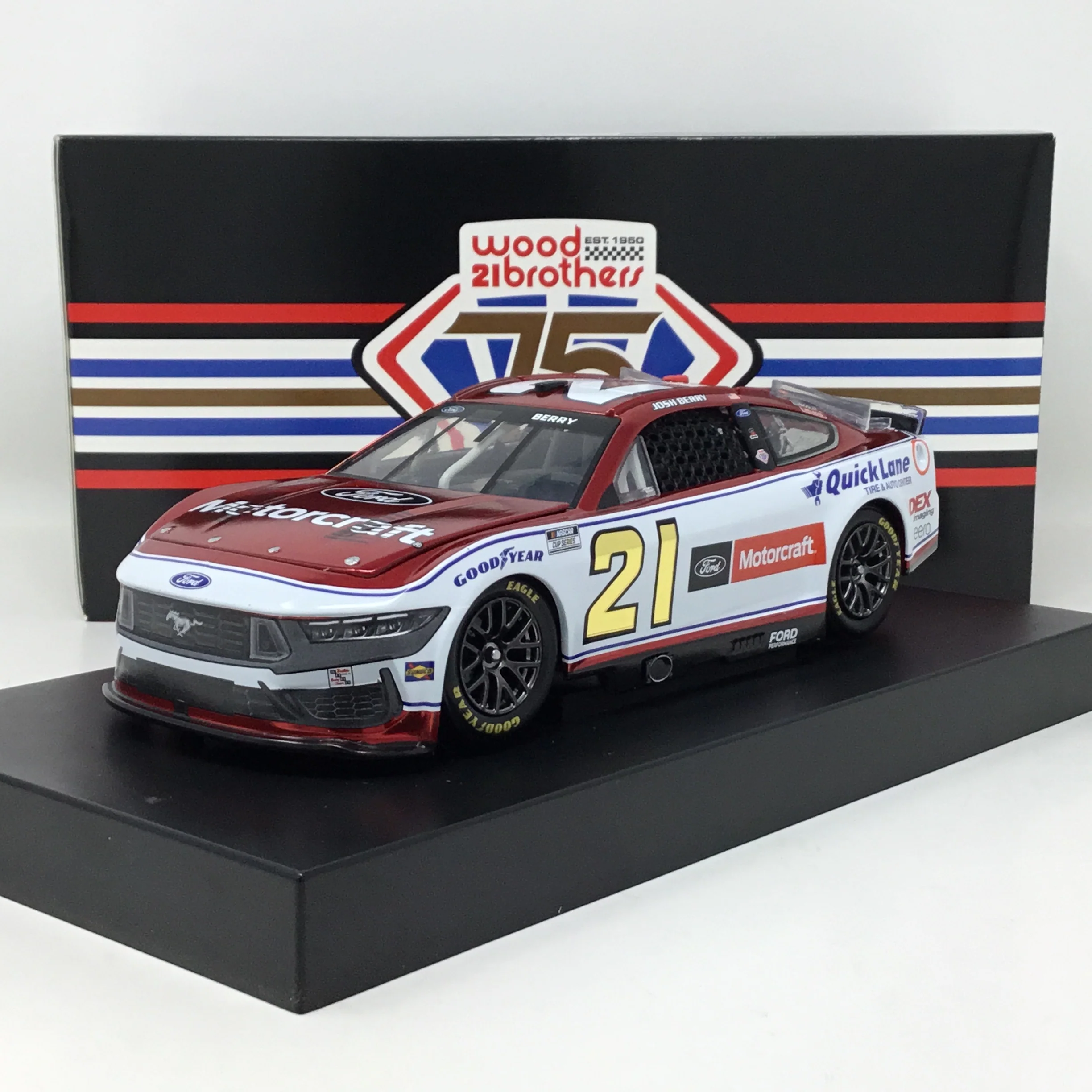 Josh Berry 2025 Motorcraft 1:24 Foil Number Color Chrome Diecast