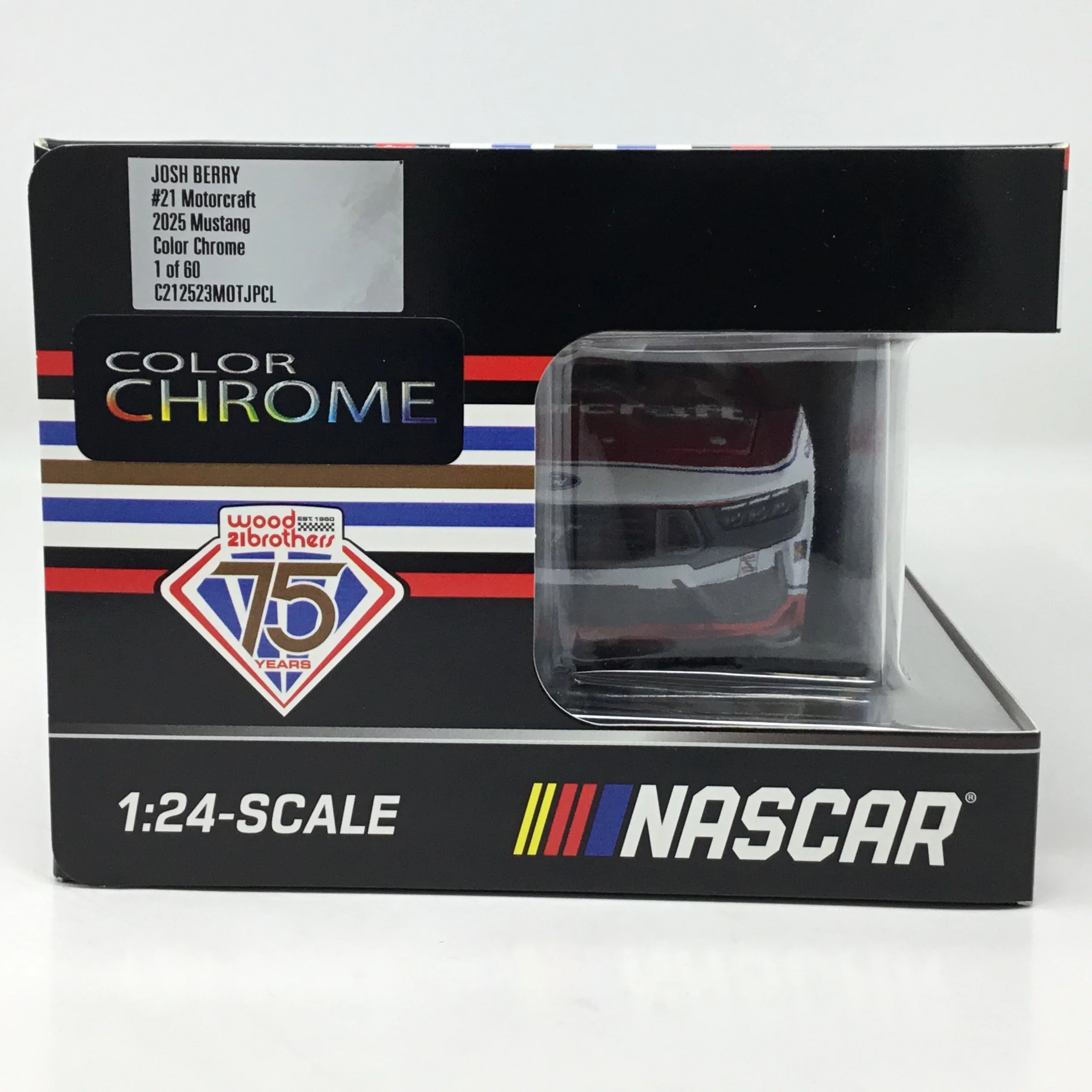 Josh Berry 2025 Motorcraft 1:24 Foil Number Color Chrome Diecast - Image 6