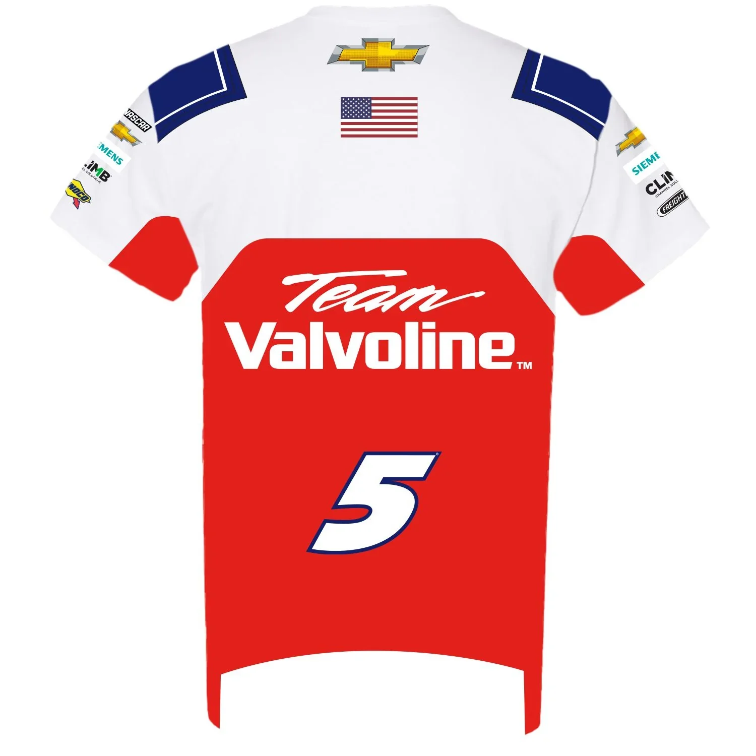 Kyle Larson 2024 Valvoline Sublimated Uniform Pit Crew T-Shirt - Image 3