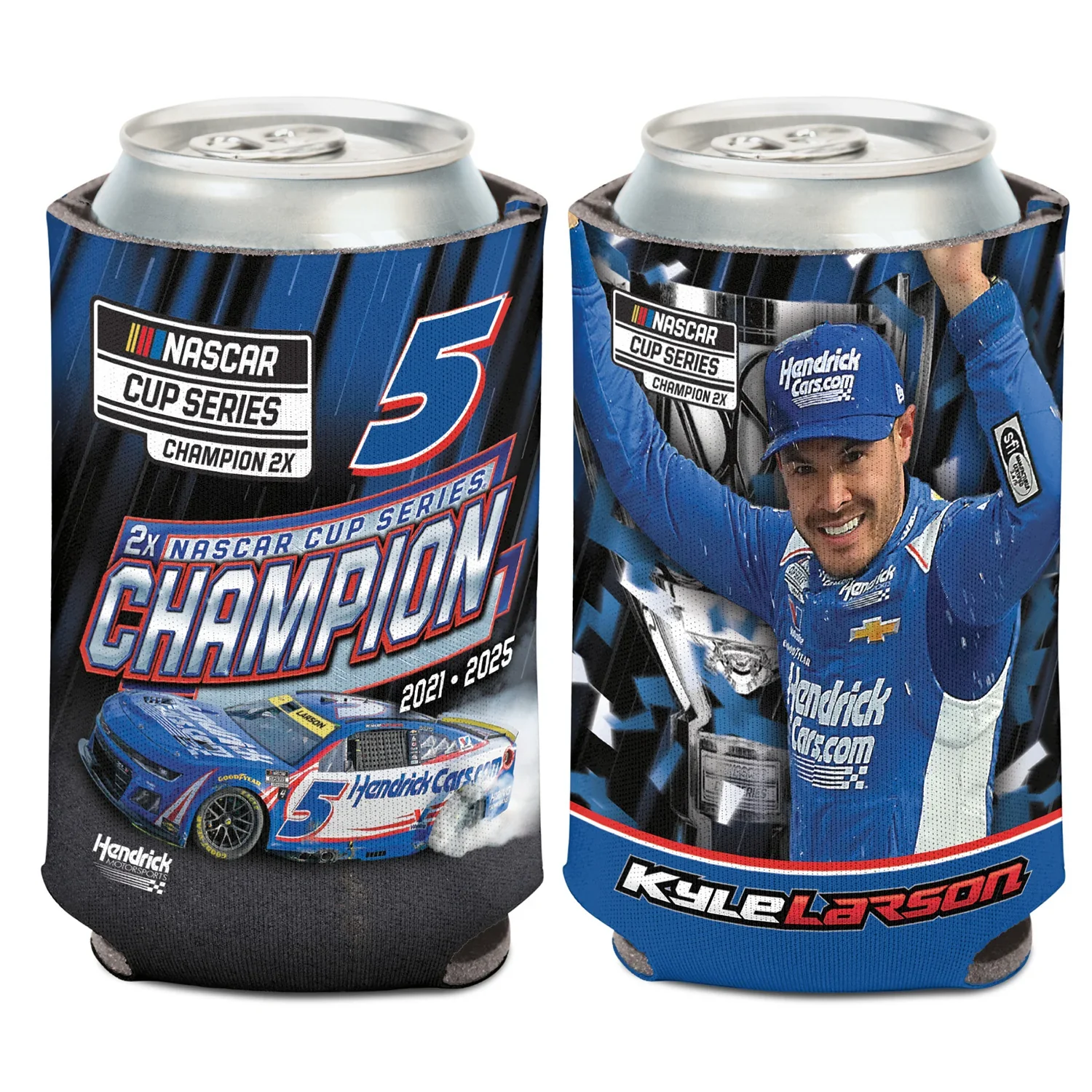 Kyle Larson NASCAR 2X Cup Champion Can Cooler 12 oz.
