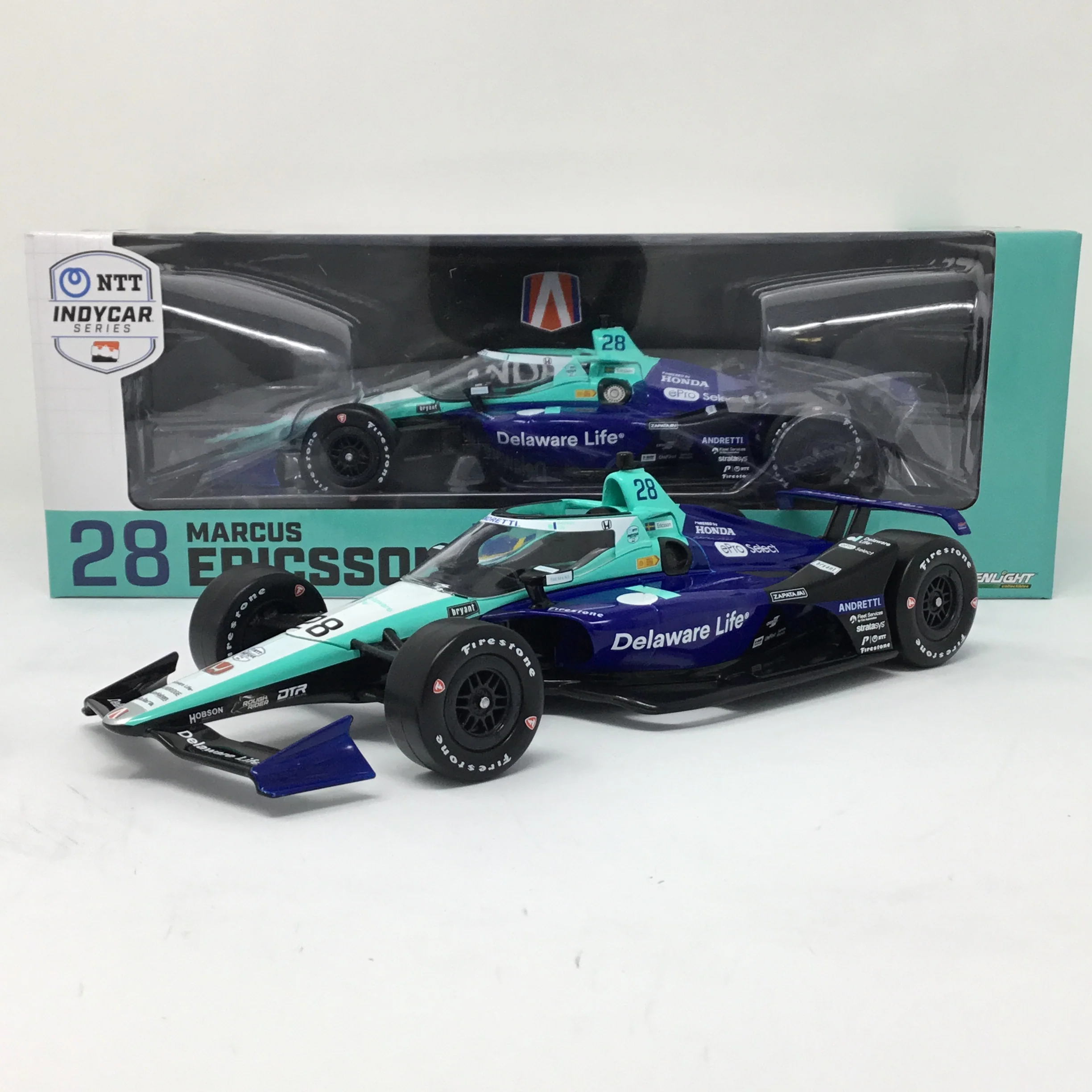Marcus Ericsson 2024 Delaware Life / Andretti Autosport 1:18 Diecast