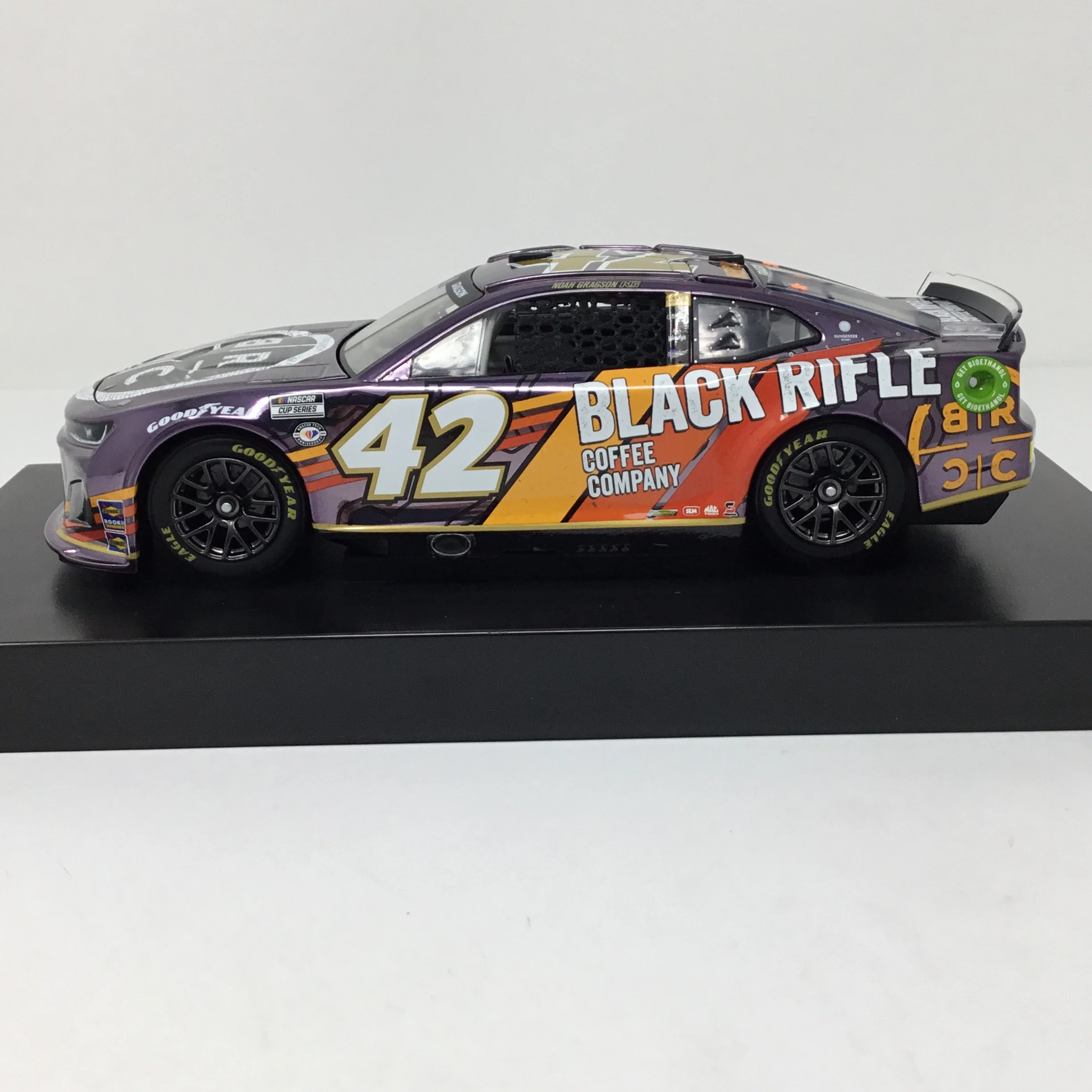 Noah Gragson 2023 Black Rifle Coffee 1:24 Color Chrome Diecast - Image 2