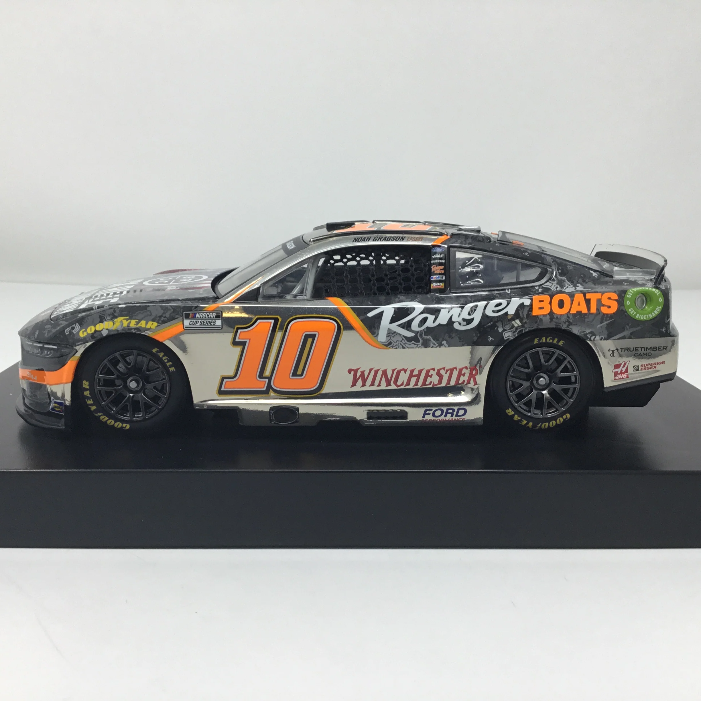Noah Gragson 2024 Black Rifle / Ranger Boats 1:24 Color Chrome Diecast - Image 2