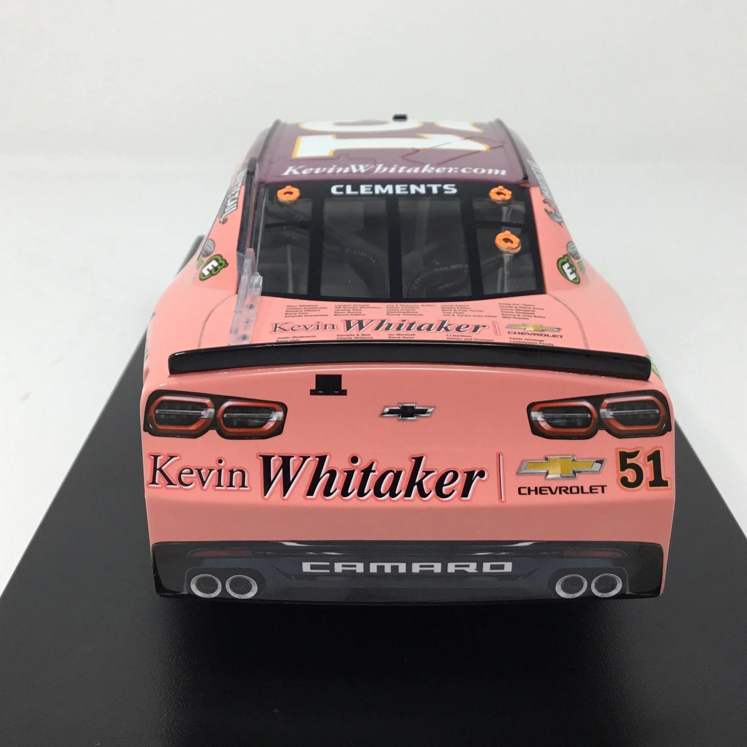 Jeremy Clements 2022 Kevin Whitaker Chevrolet / Dale Earnhardt K-2 Tribute 1:24 Diecast - Image 5