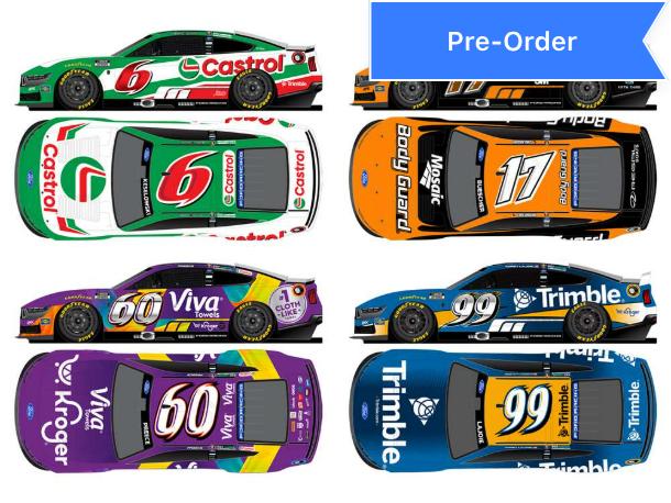 RFK 2026 Daytona Biffle Tribute 4 Car Foil Number 1:64 Diecast Set *PREORDER*