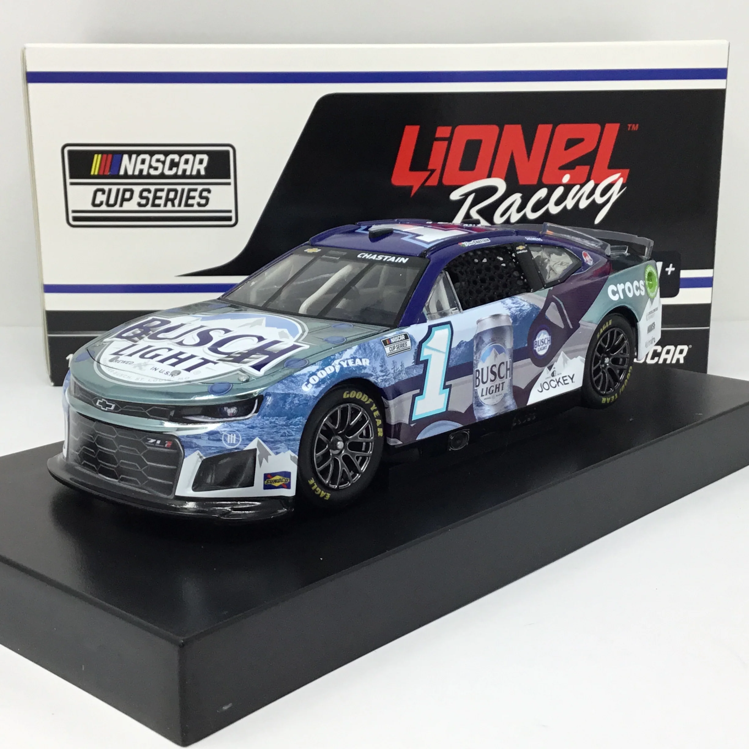 Ross Chastain 2024 Busch Light Crocs 1:24 Color Chrome Diecast