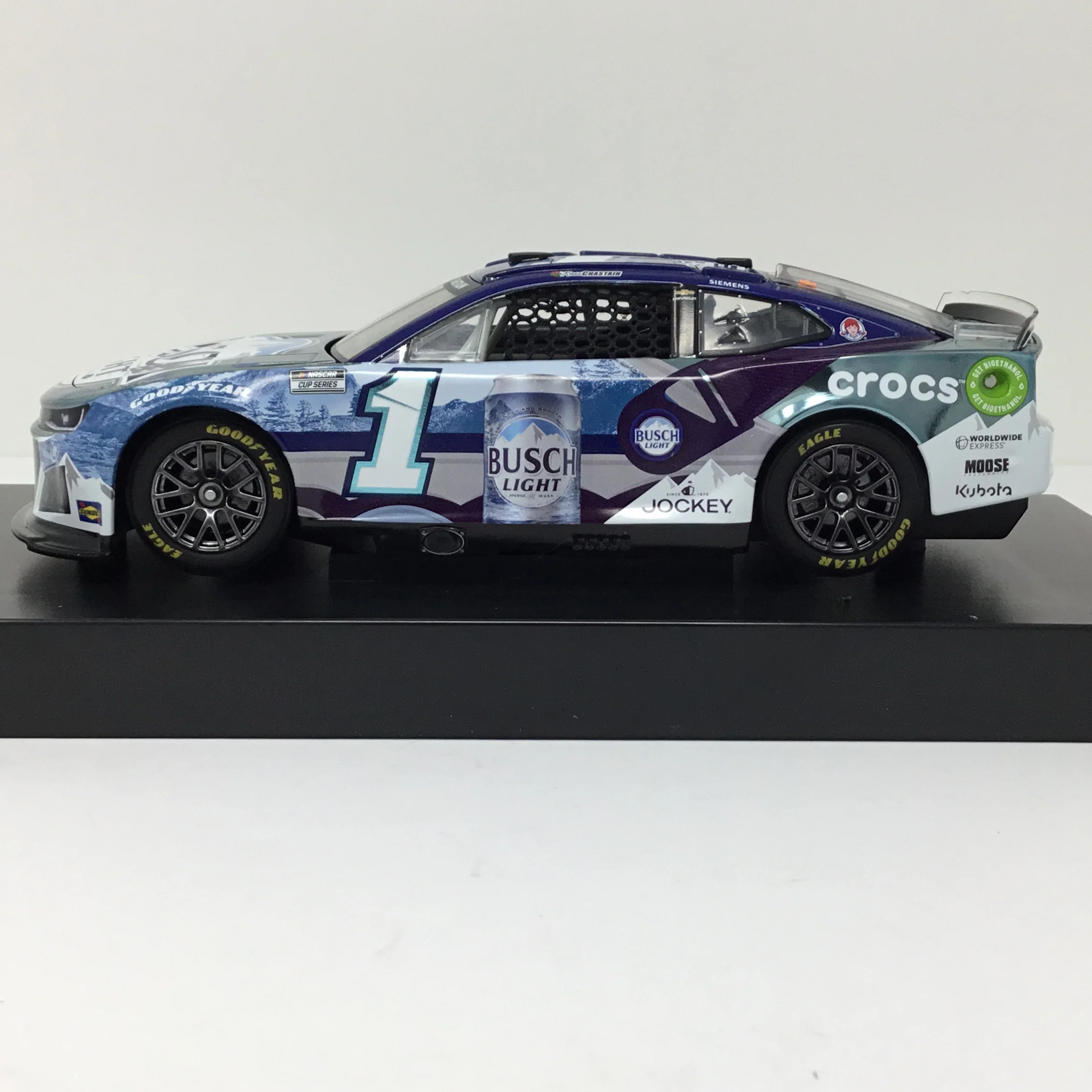 Ross Chastain 2024 Busch Light Crocs 1:24 Color Chrome Diecast - Image 2