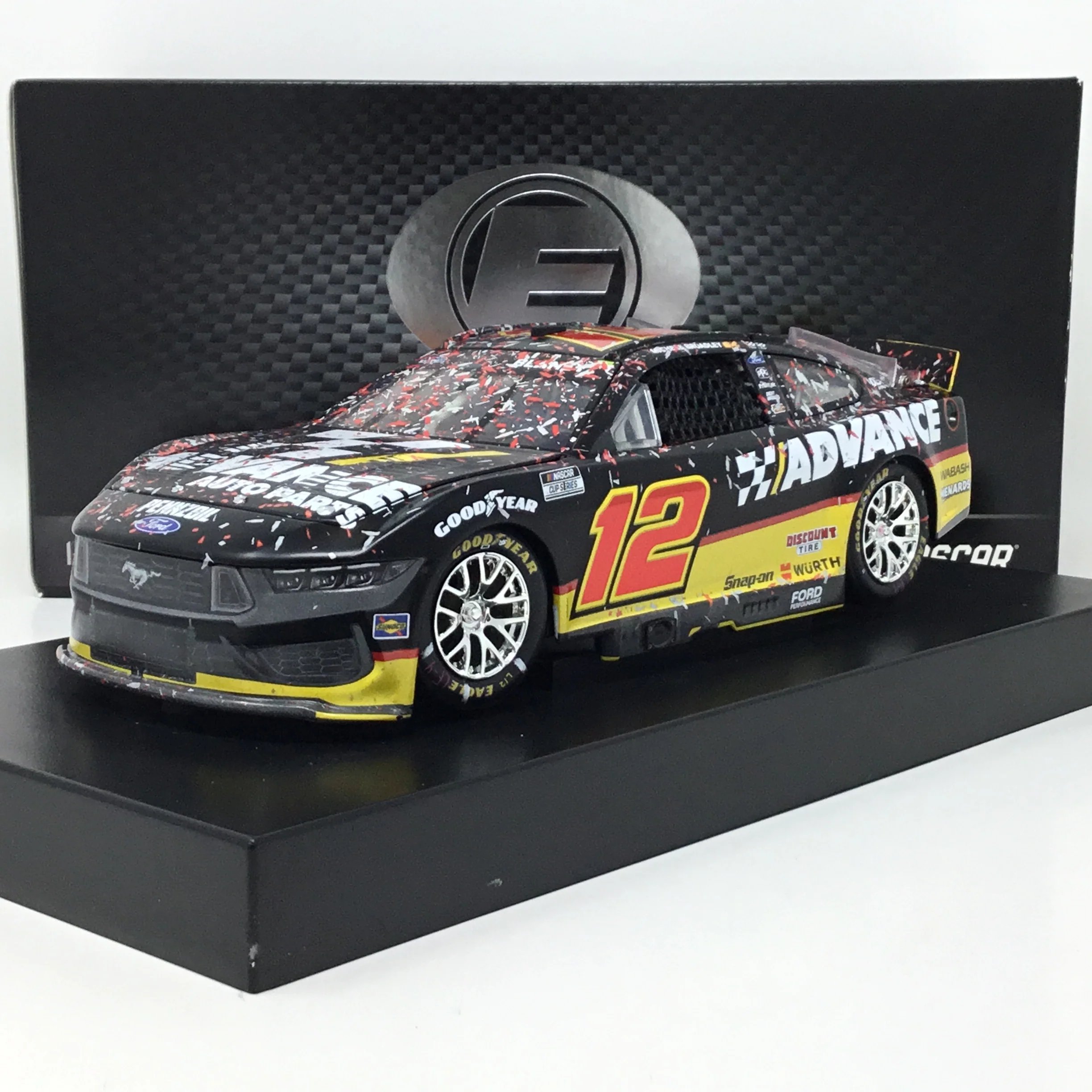 Ryan Blaney 2025 Advance Auto Parts Daytona Race Win Foil Number Elite 1:24 Diecast - Image 2