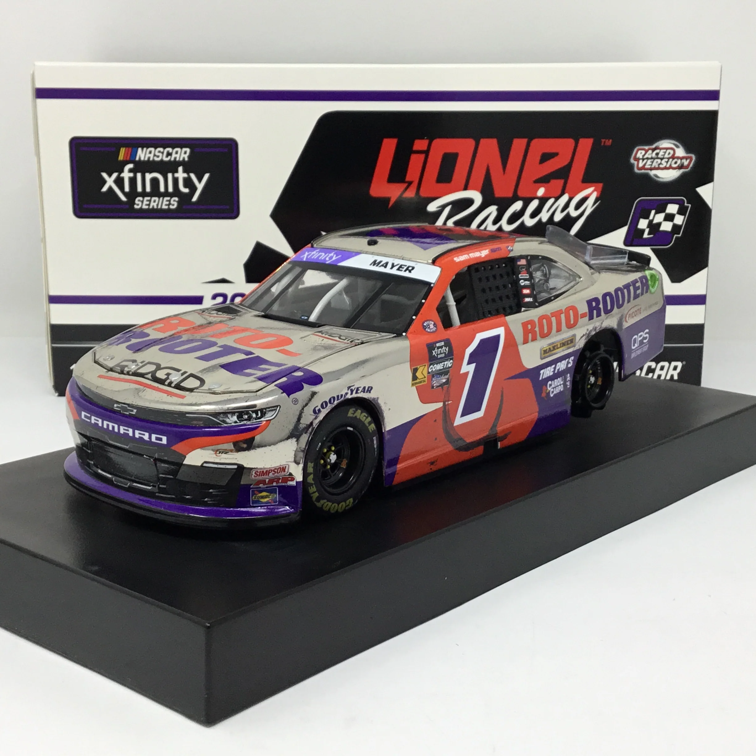 Sam Mayer 2024 Roto-Rooter Iowa Race Win 1:24 Color Chrome Diecast