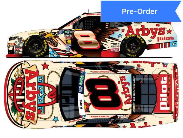 Sammy Smith 2026 Arby's Patriotic Foil Number 1:64 Diecast *PREORDER*
