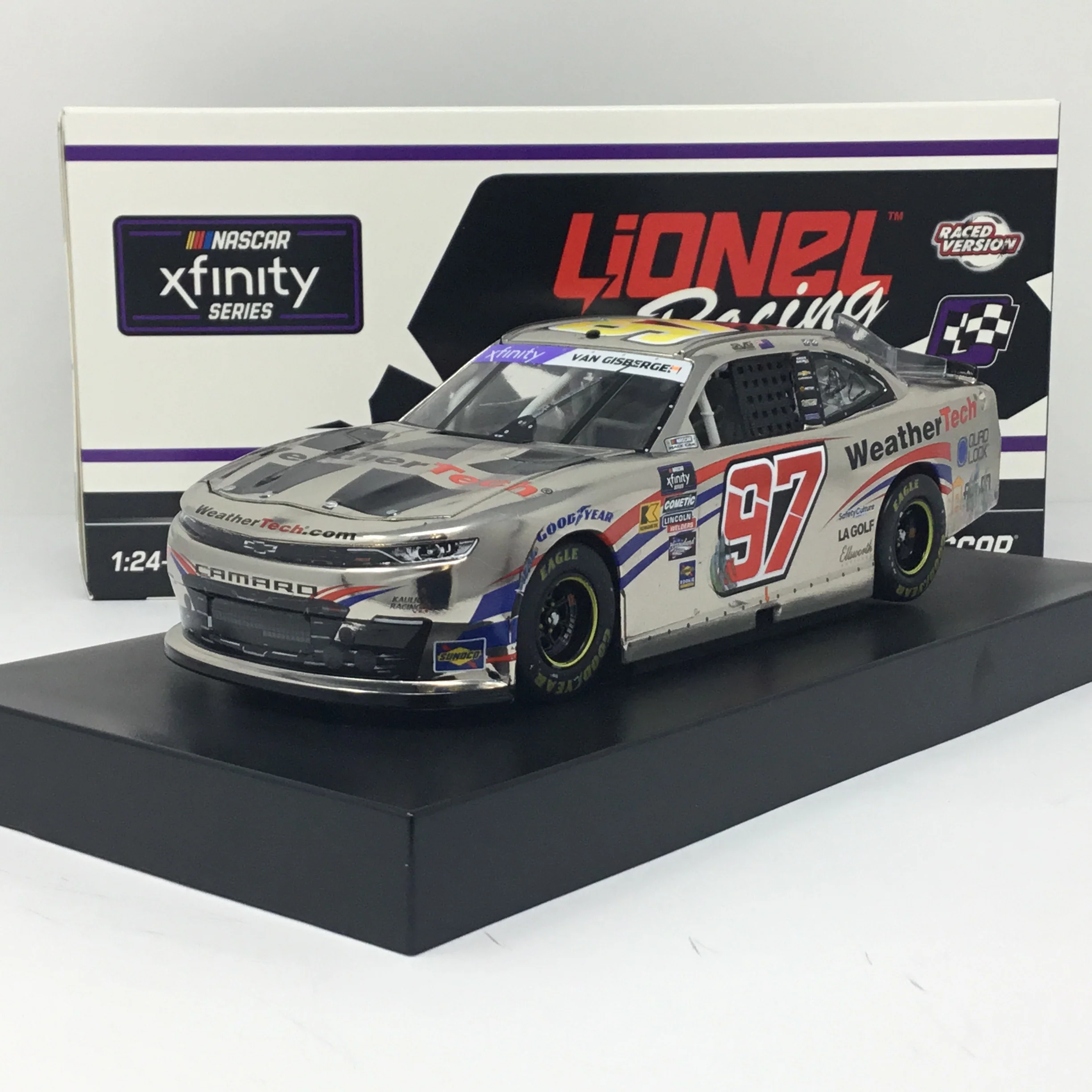 Shane Van Gisbergen 2024 WeatherTech Chicago Street Course Race Win Foil Number 1:24 Color Chrome Diecast