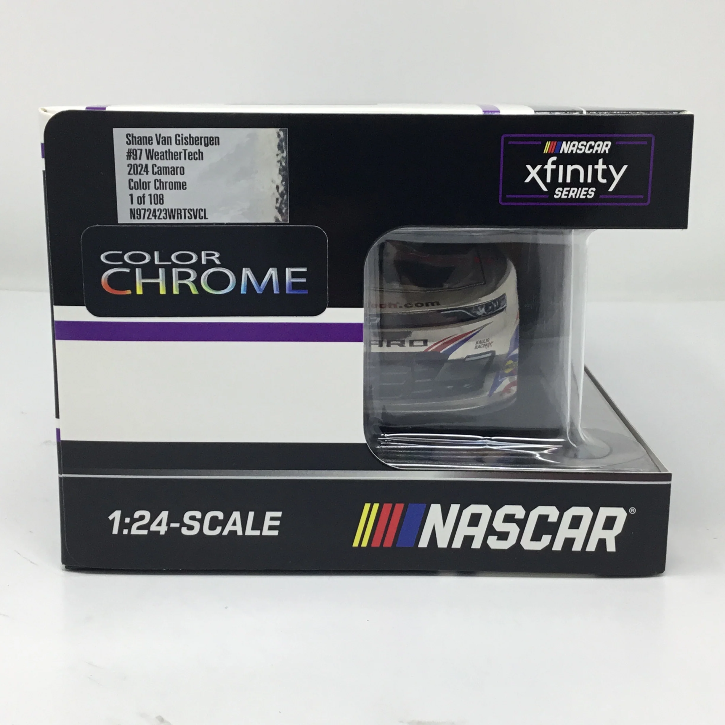 Shane Van Gisbergen 2024 WeatherTech Foil Number 1:24 Color Chrome Diecast - Image 6
