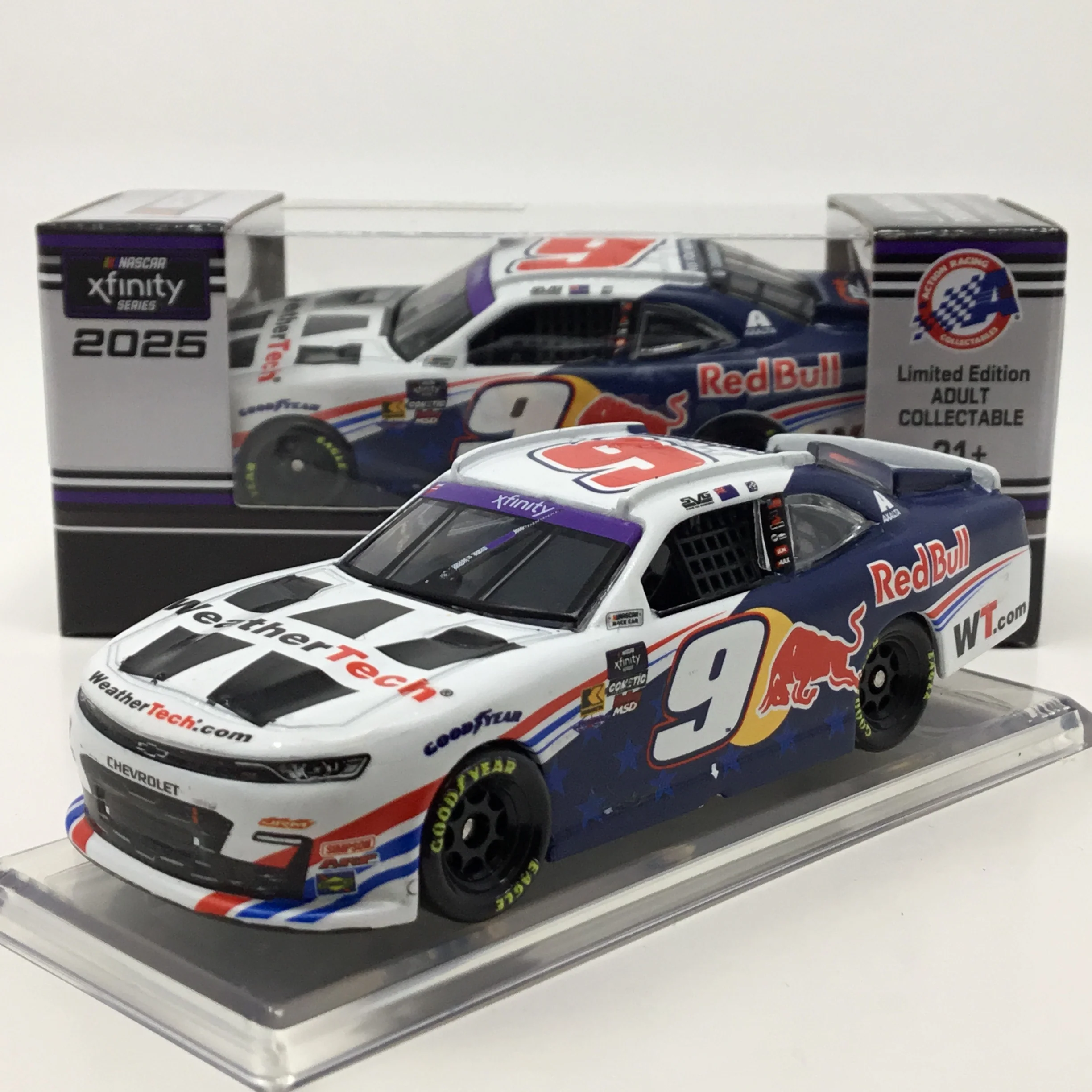 Shane Van Gisbergen 2025 Weathertech / Red Bull Chicago Xfinity Series Race Win 1:64 Diecast - Image 2
